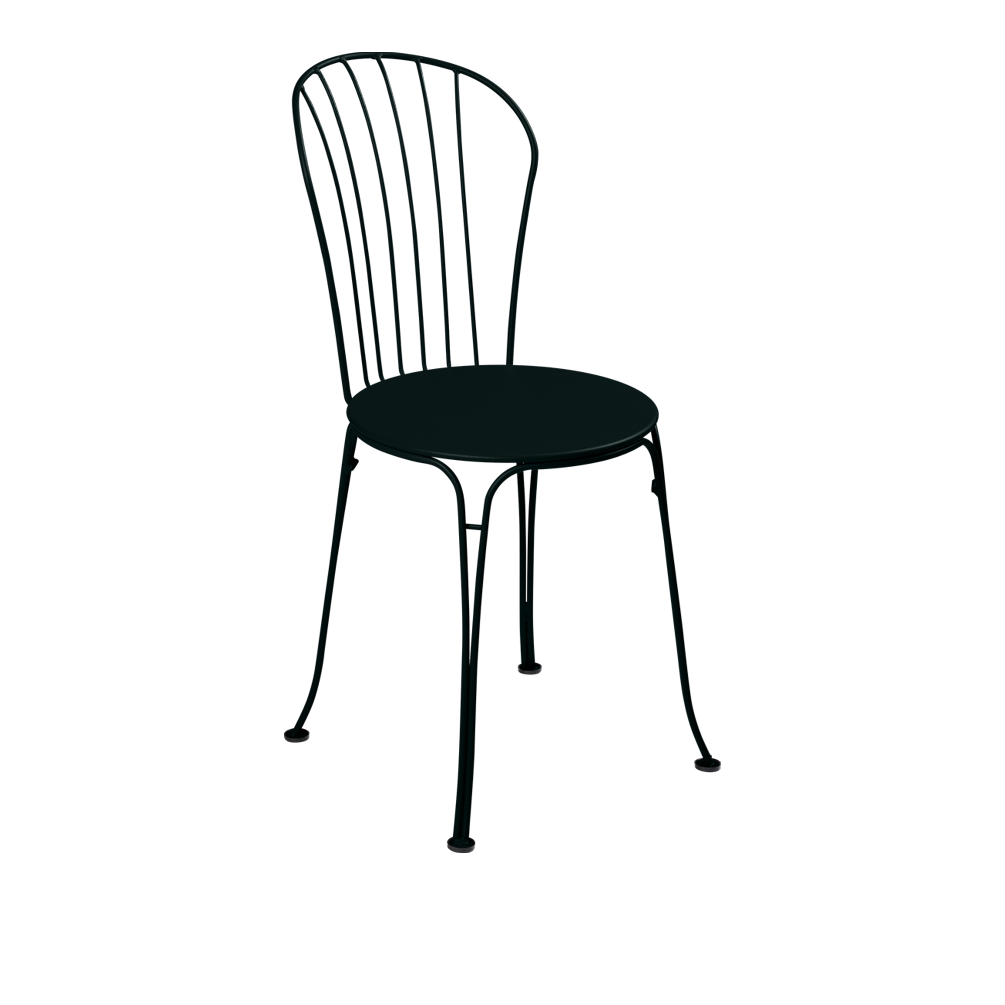 Fermob - Opéra+ Chair, Liquorice - Matstolar utomhus - Studio Fermob - Svart - Metall | Utemöbler - Utestolar - Matstolar Utomhus | Möbelexperten