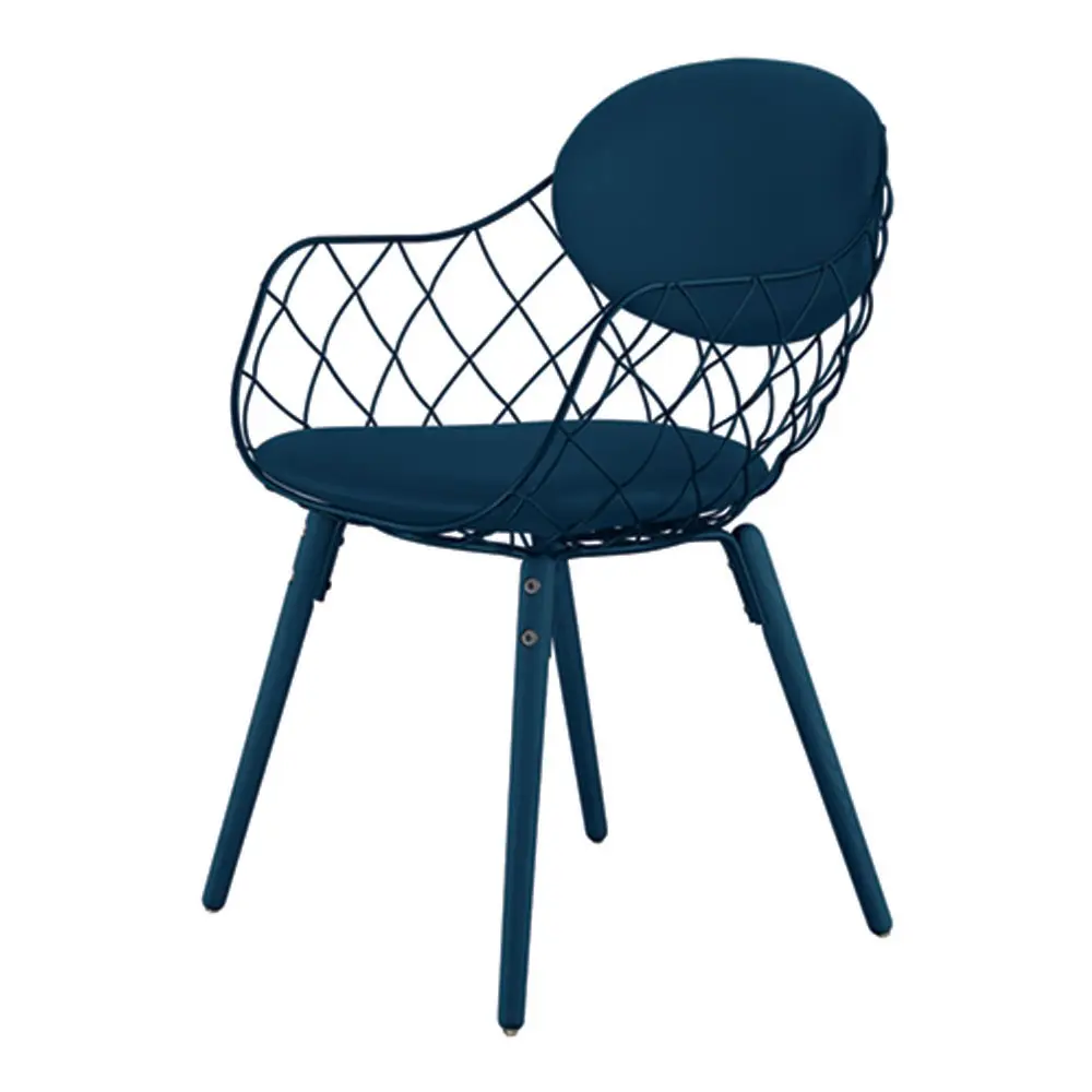 Pina Chair White legs/White seat/White cushions Steelcut 110