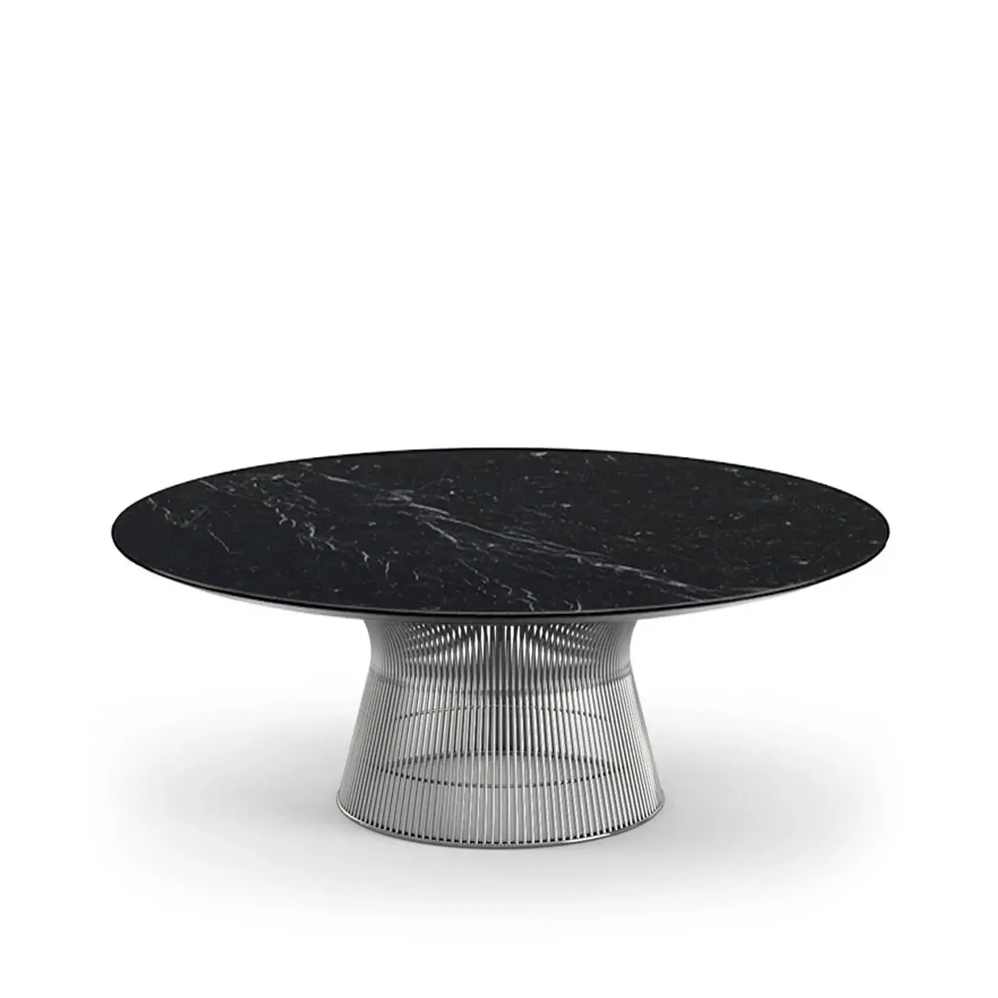 Platner salongbord Ø 107 cm Polert nikkel