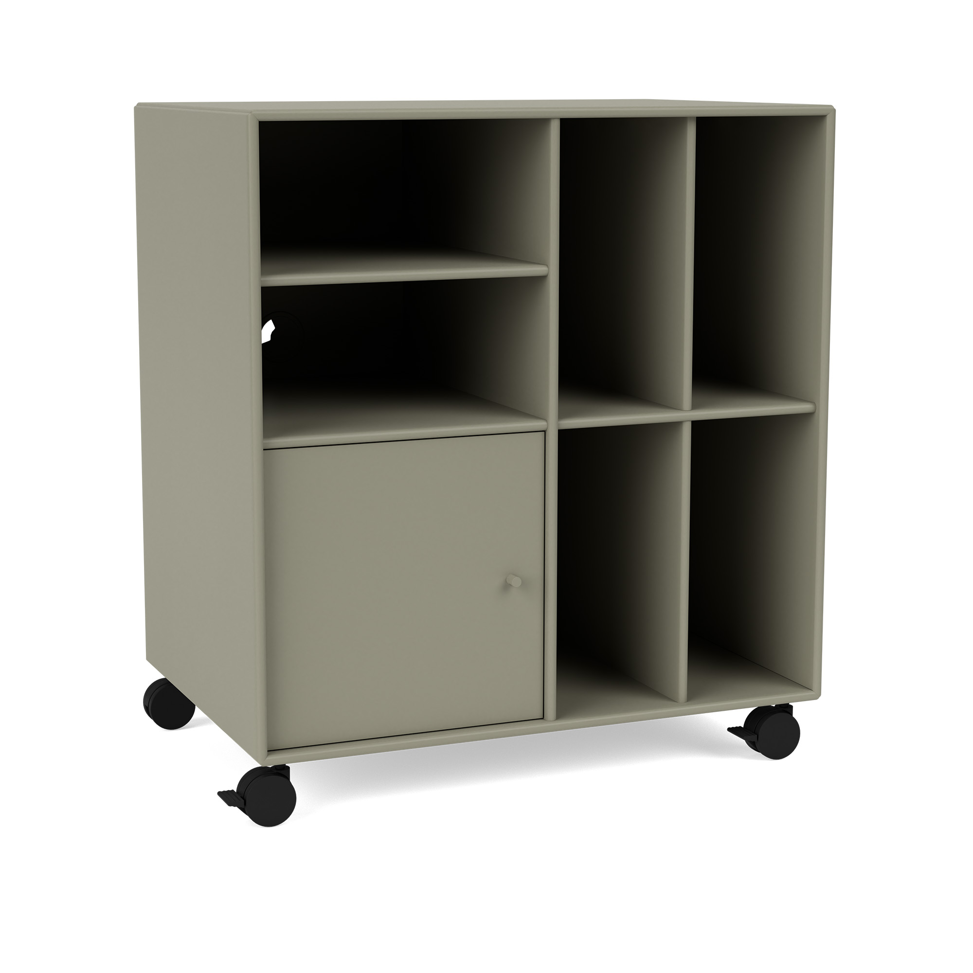 montana - spin ii vinyl storage, 05-castorscr70black, 144 fennel - quickship - skåp och vitrinskåp - peter j. lassen - grå - mdf