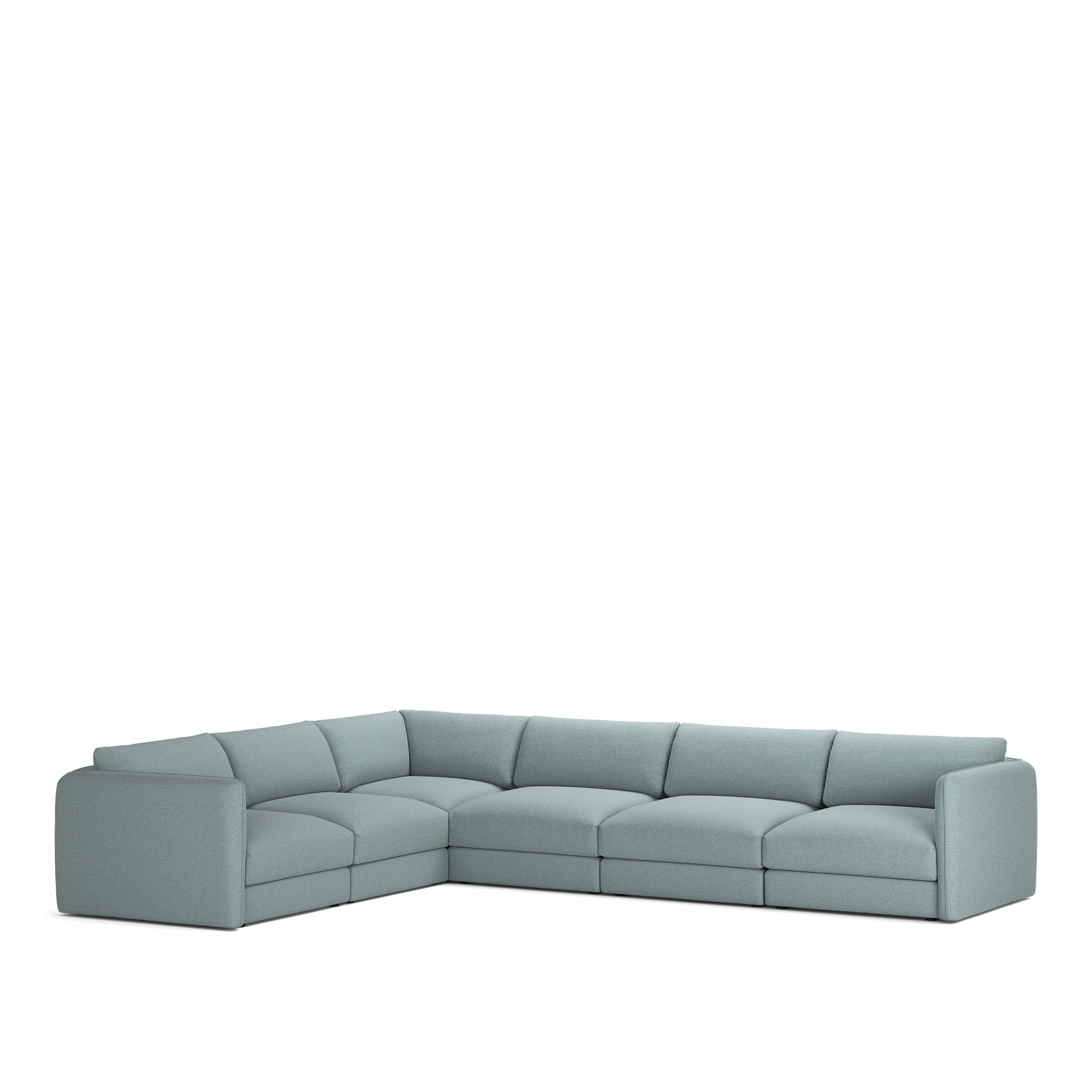 NOGA - Pavarotti 6-Seater Corner, Removable Cover, Cushion Variant 03, Lario 12 - Soffor - Bl&aring;