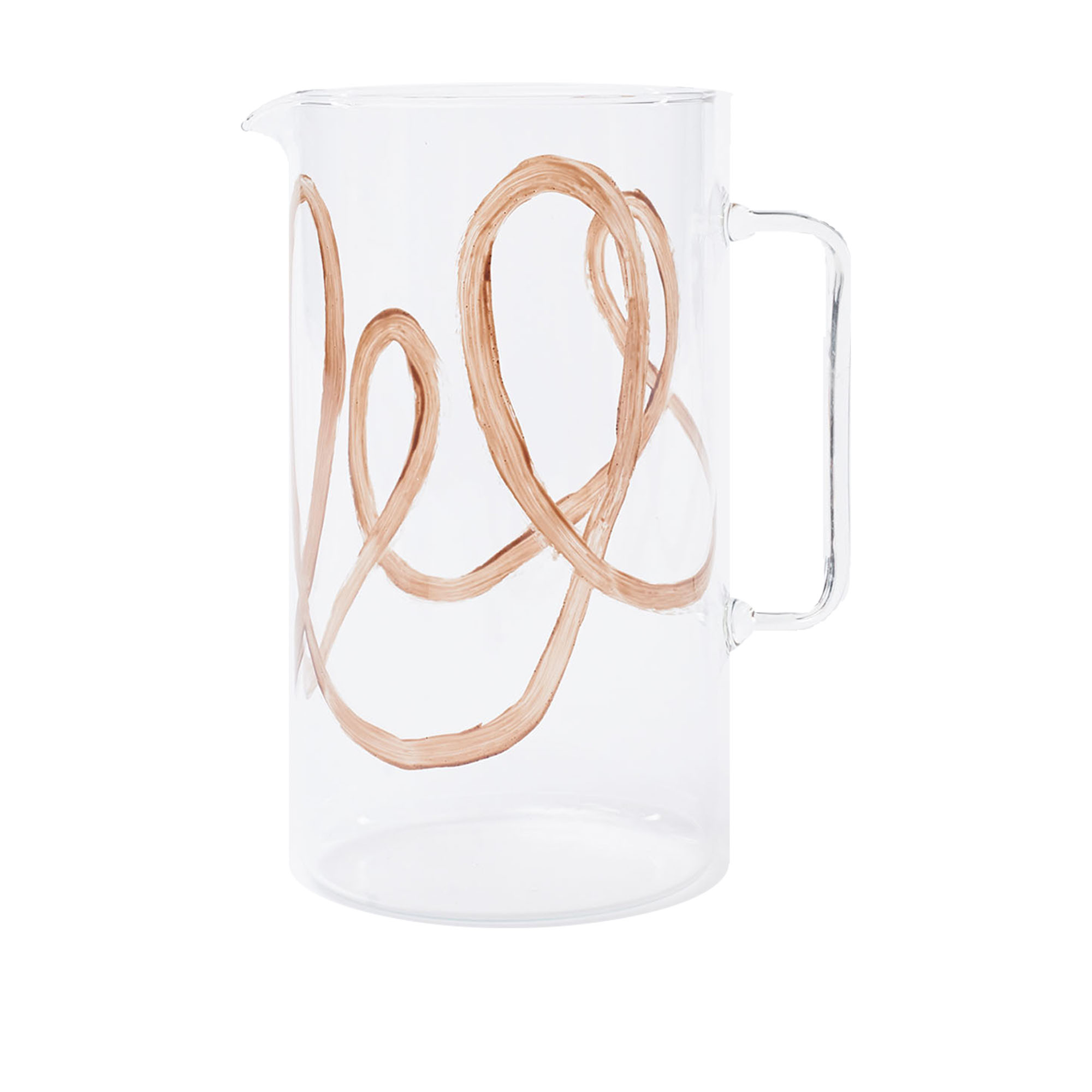 Niko June - Soft Serve Pitcher Brown Swirl - Karaffel - Niko Juno - Glass