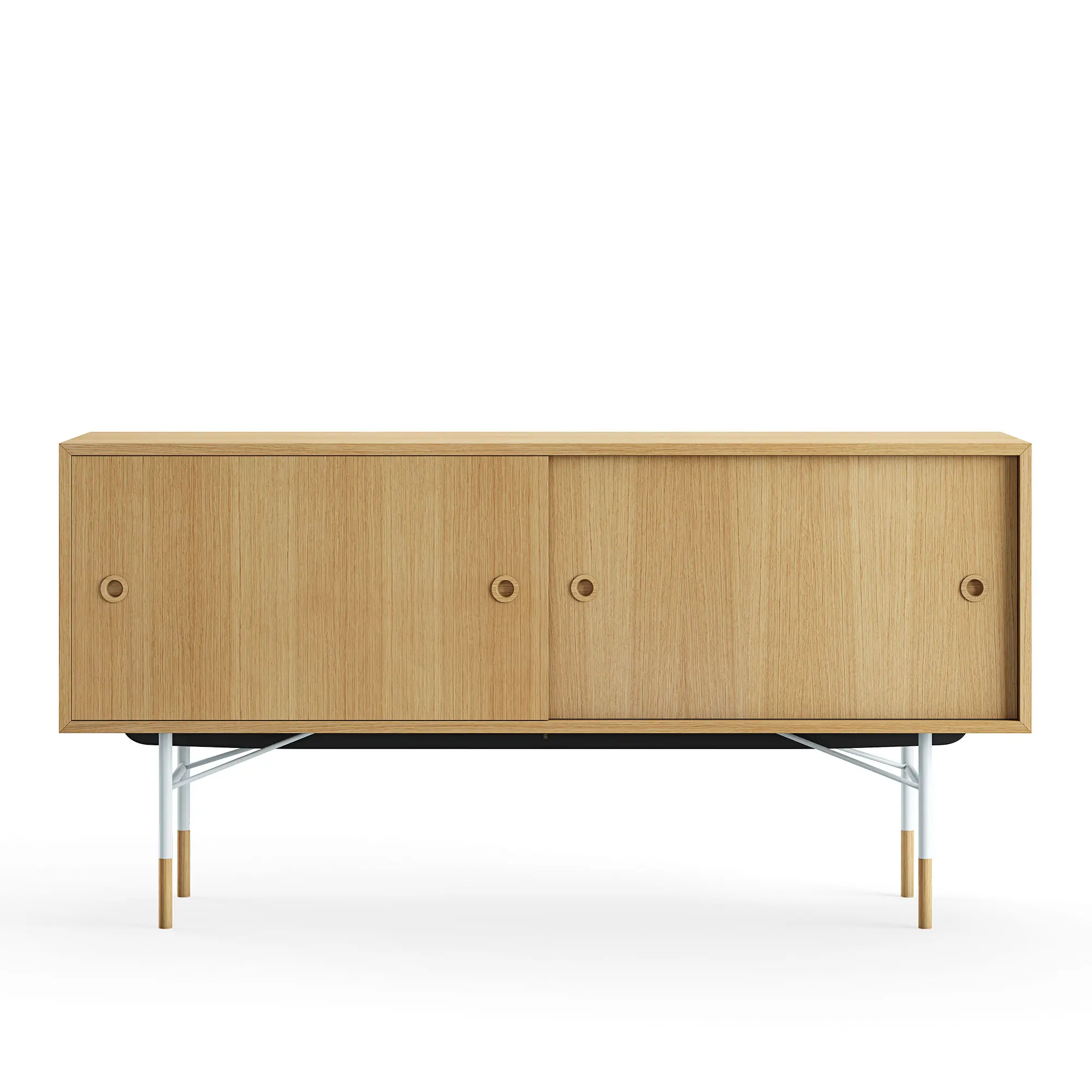Sideboard utan lådor Dark oiled oak Veneer
