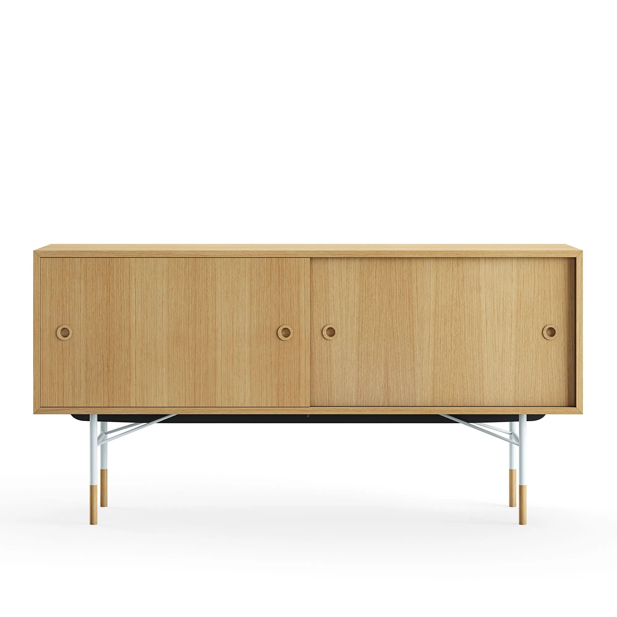 Sideboard utan lådor Dark oiled oak Veneer