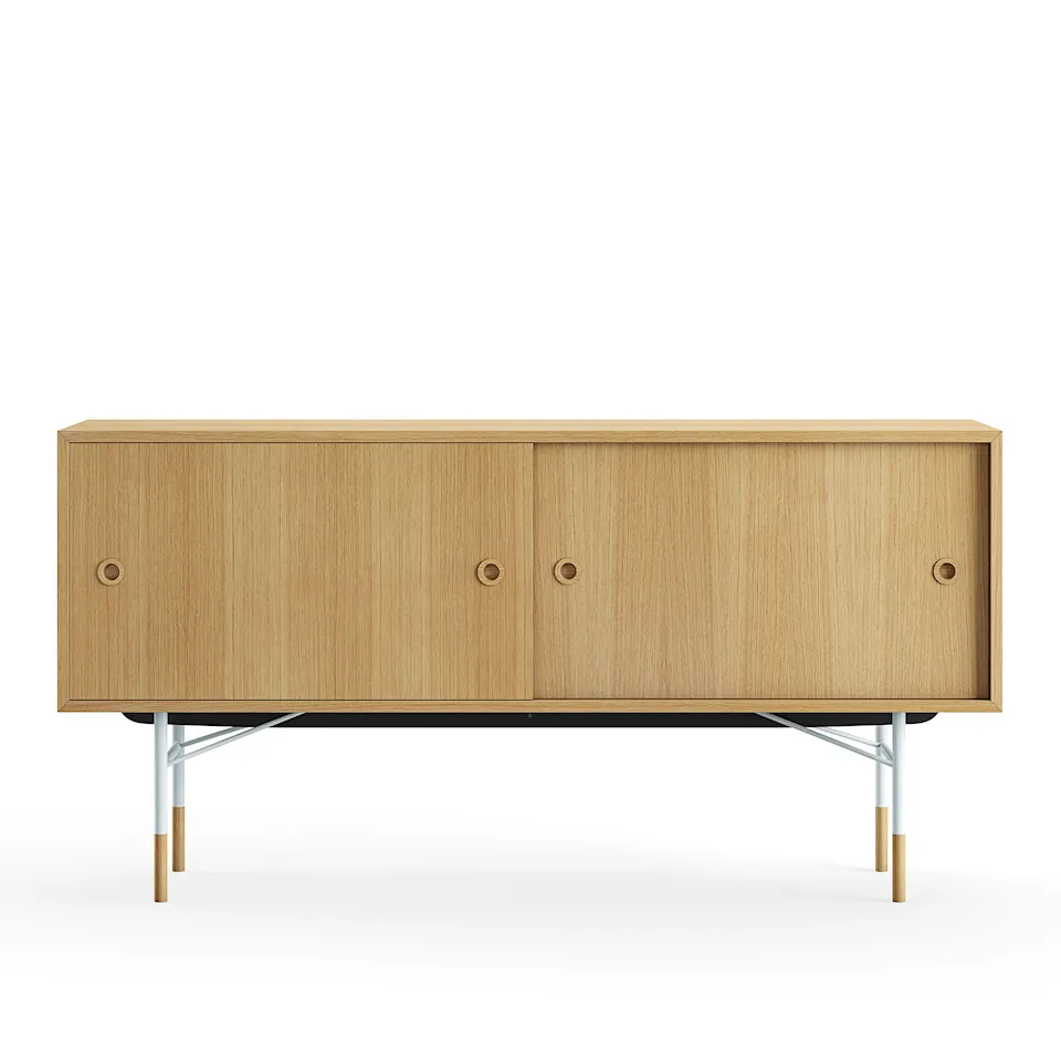Sideboard utan lådor Dark oiled oak Veneer
