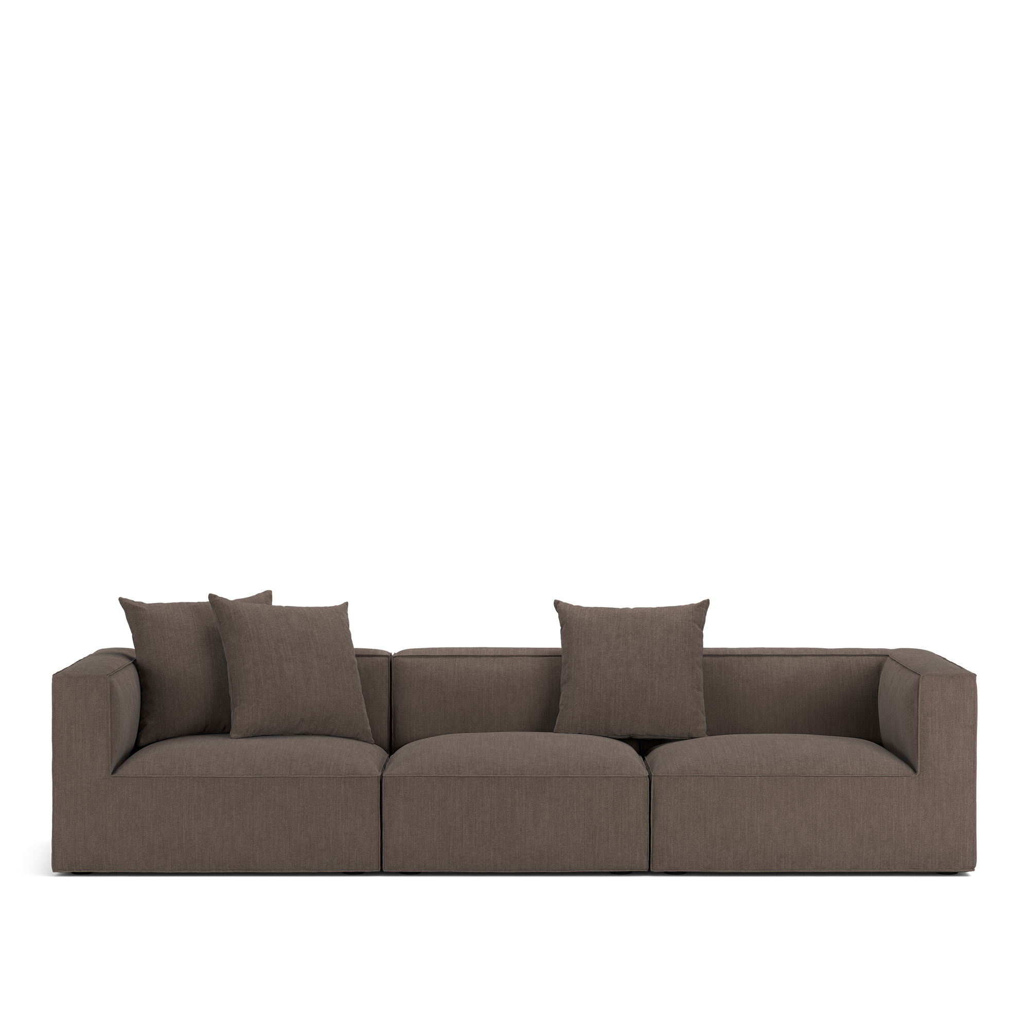 Länna Möbler - Famn 3-Seater Shadow Dark Brown - Soffor | Möbler - Soffor Och Dagbäddar - Soffor | Möbelexperten