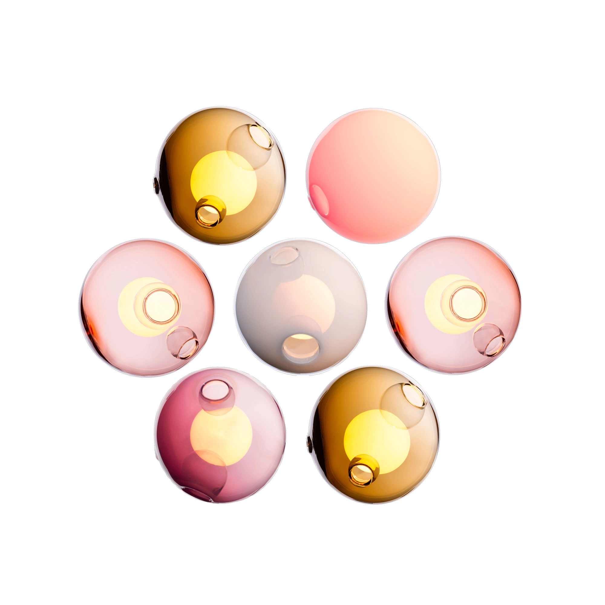 Bocci - 28.7 Cluster, Multi - 11 Xenon - Klusterlampor - Omer Arbel - Flerfärgad