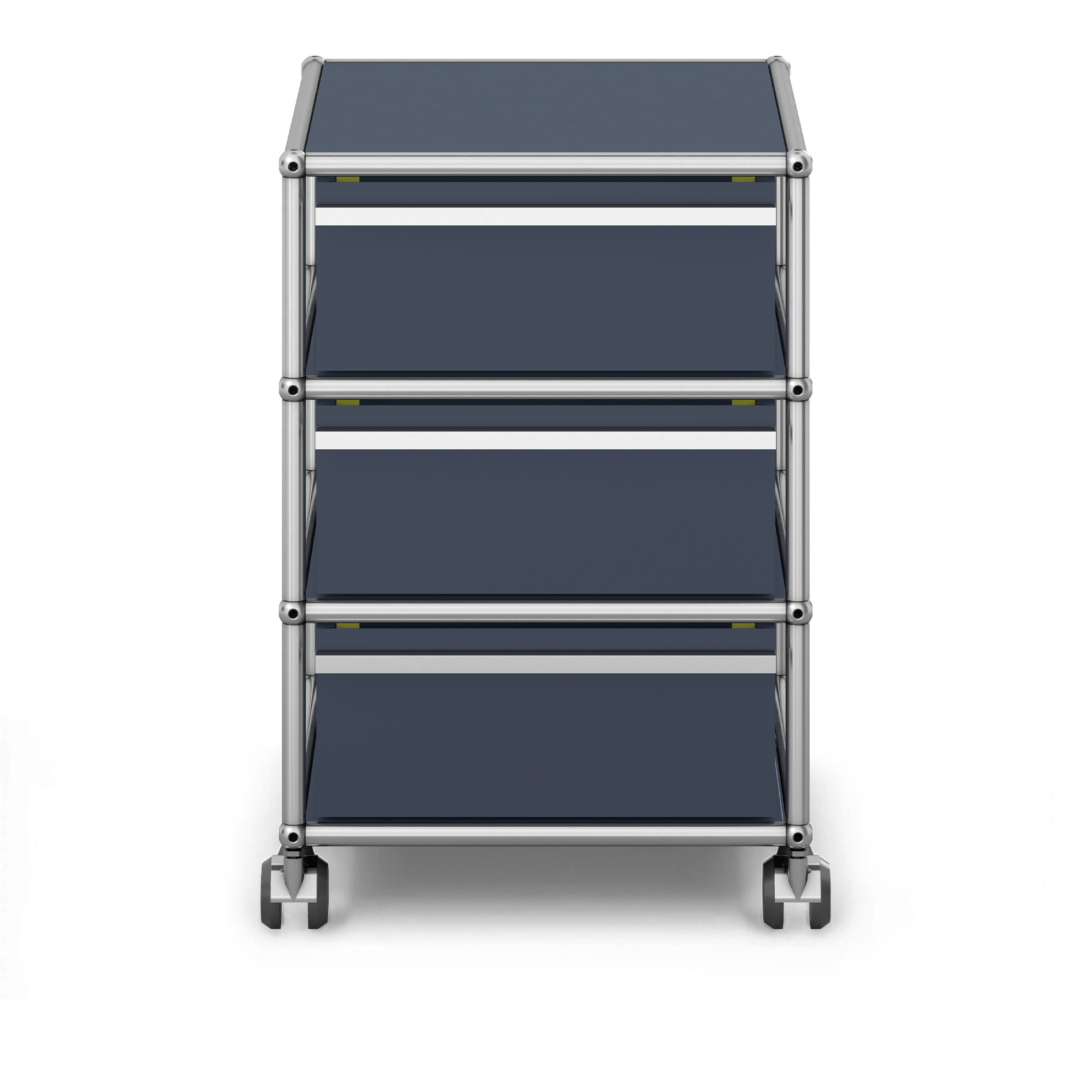 USM - USM Haller Mobile Pedestal M26 Anthracite - Hurtsar - Fritz Haller & Paul Schärer - Grå - Metall | Möbler - Förvaring Och Hyllor - Hurtsar | Möbelexperten