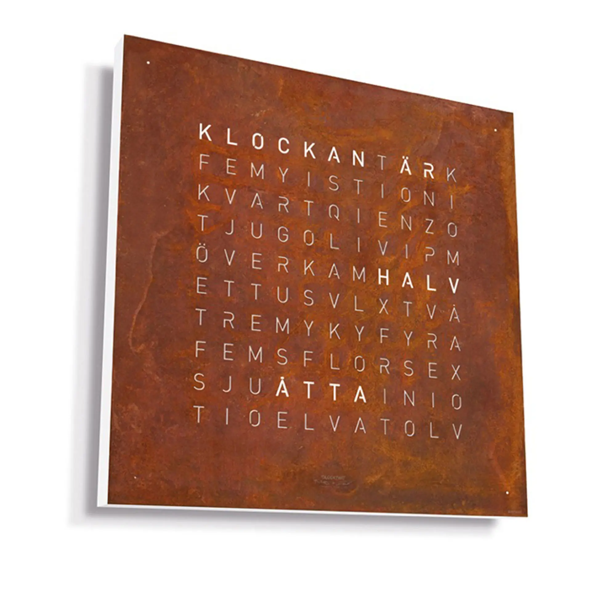 Qlocktwo Earth 90 Creator's Edition - Rust