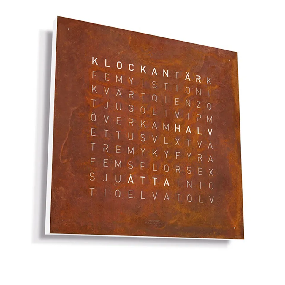 Qlocktwo Earth 90 Creator's Edition - Rust