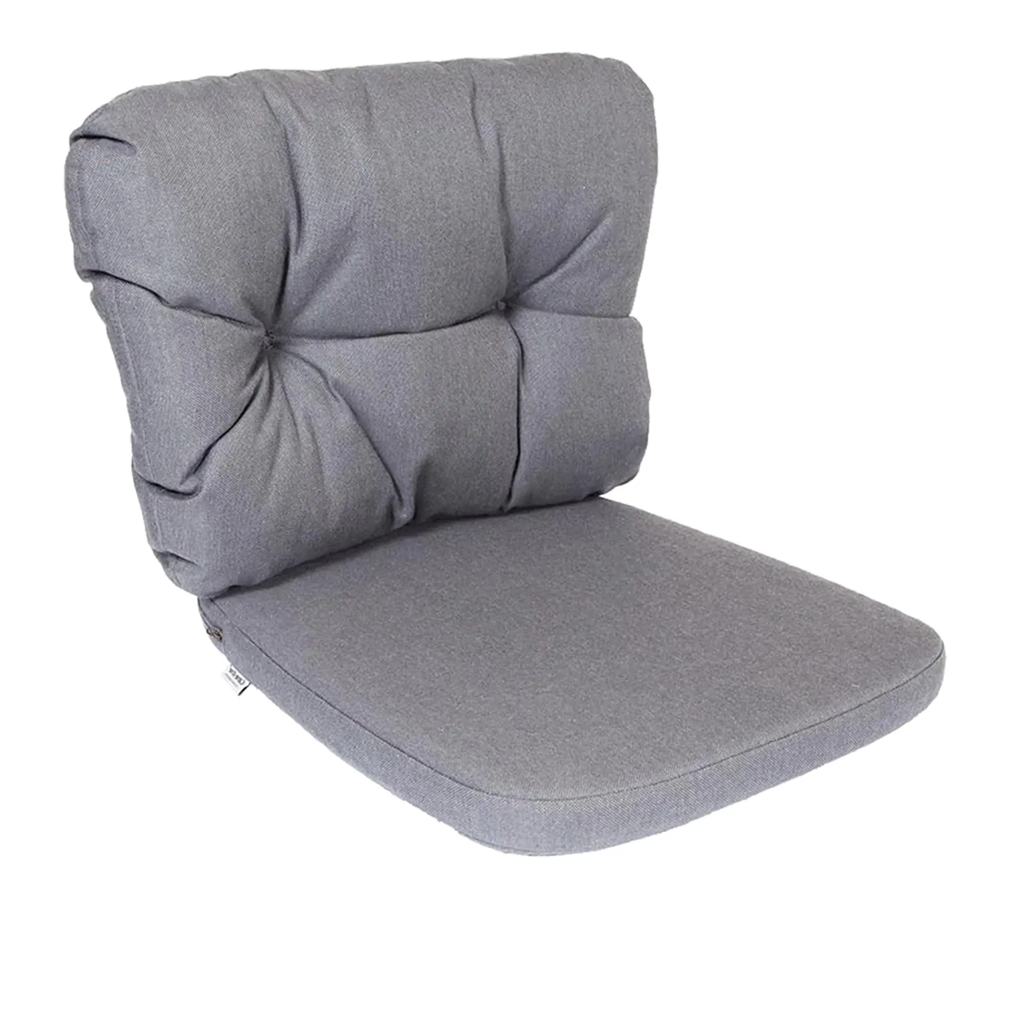 Ocean outdoor dining chair cushion set – Grey Natté