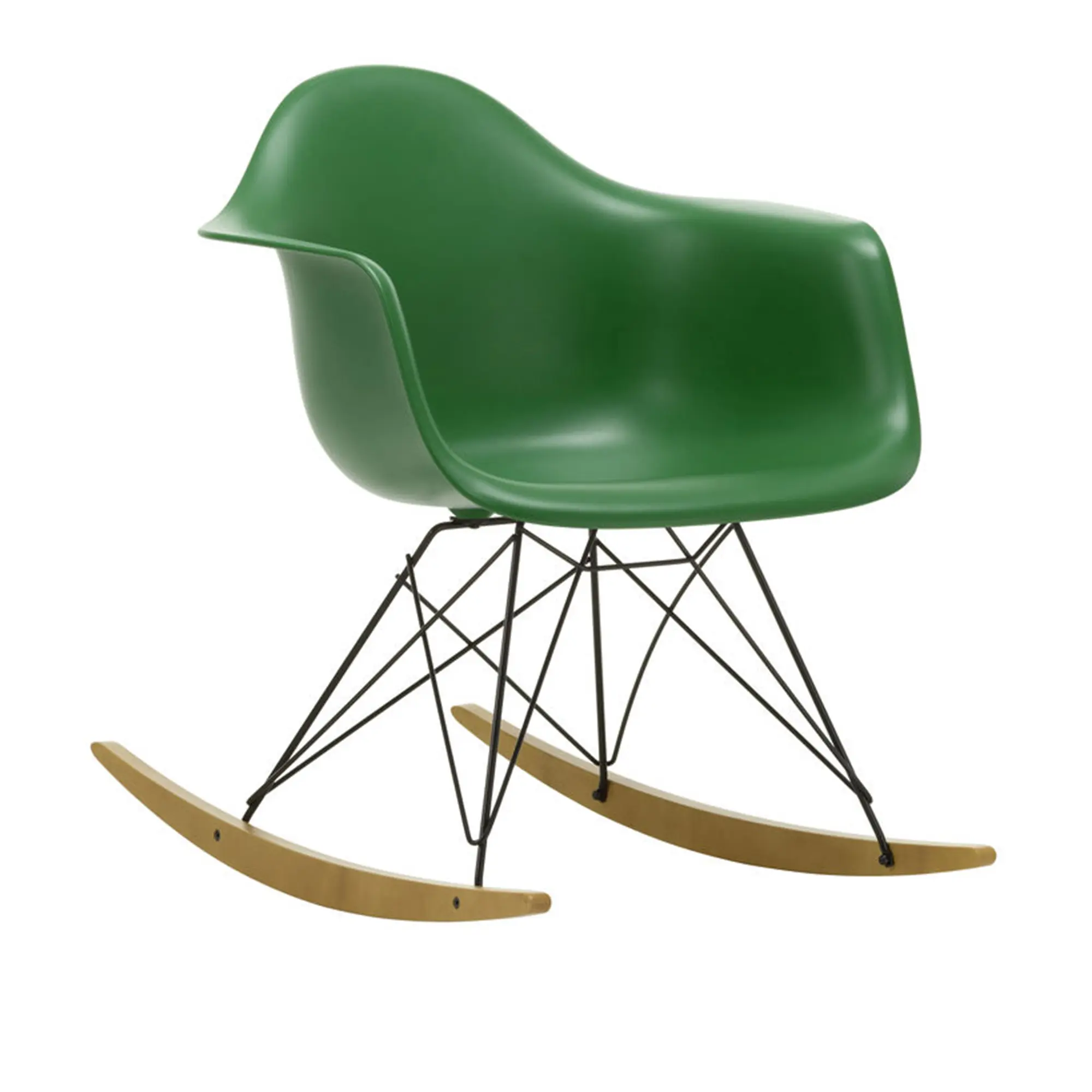 Eames RE Plastic Armchair RAR gungstol Basic Dark/Golden Maple