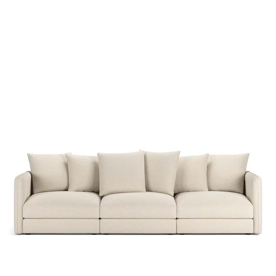 Pavarotti 3-Seater, Fixed Cover, Cushion Variant 01, Lario 38