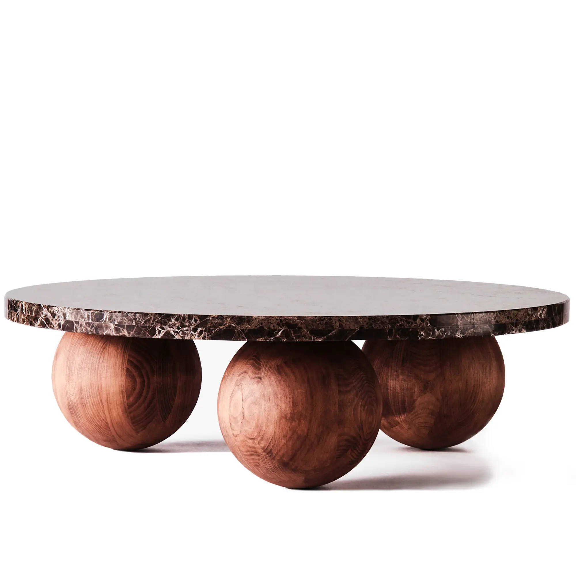 Sphere Sofa Table Round Dark Emperador