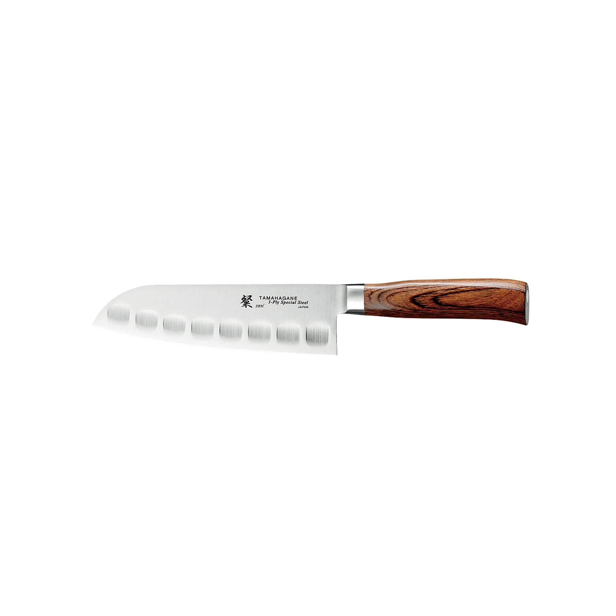 San santokukniv olivslipad 17,5 cm