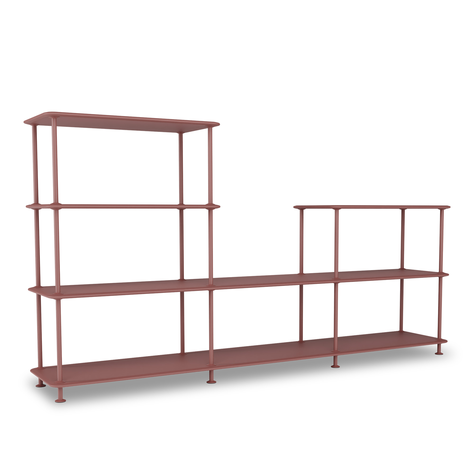 montana - montana free 312000 231-masalastructure 155-masala - hyllor & hyllsystem - jakob wagner - röd - metall/trä