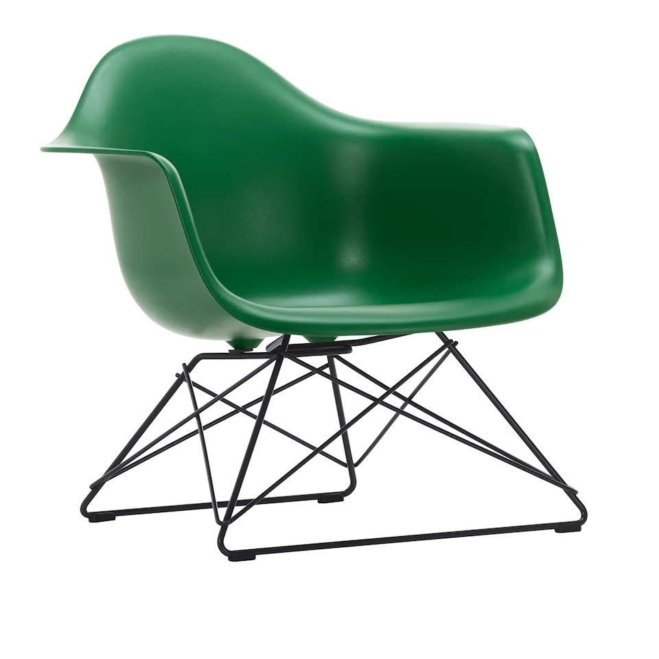 Eames RE Plastic Armchair LAR fåtölj Basic Dark