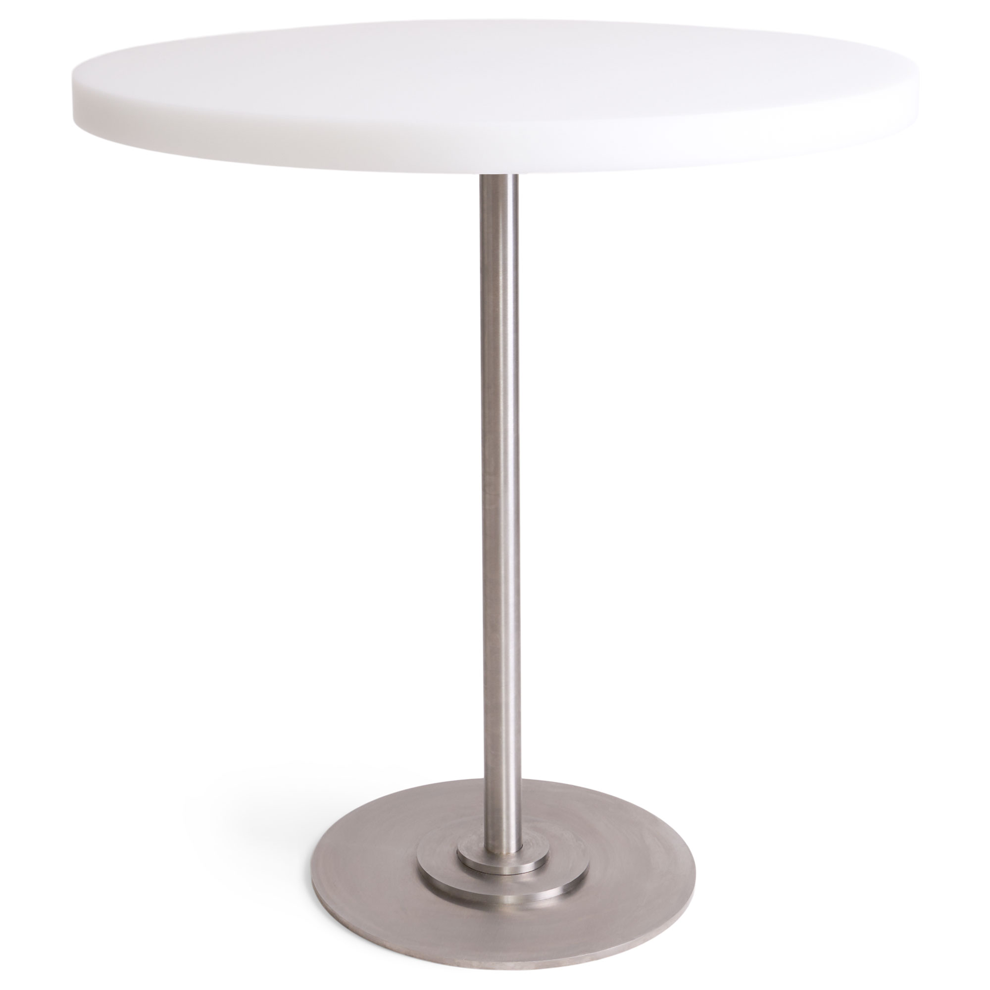 Frama - Table 57 matbord 70 cm rostfritt stål / white - Matbord - Per Holland Bastrup - Vit - Metall | Möbler - Bord - Matbord | Möbelexperten