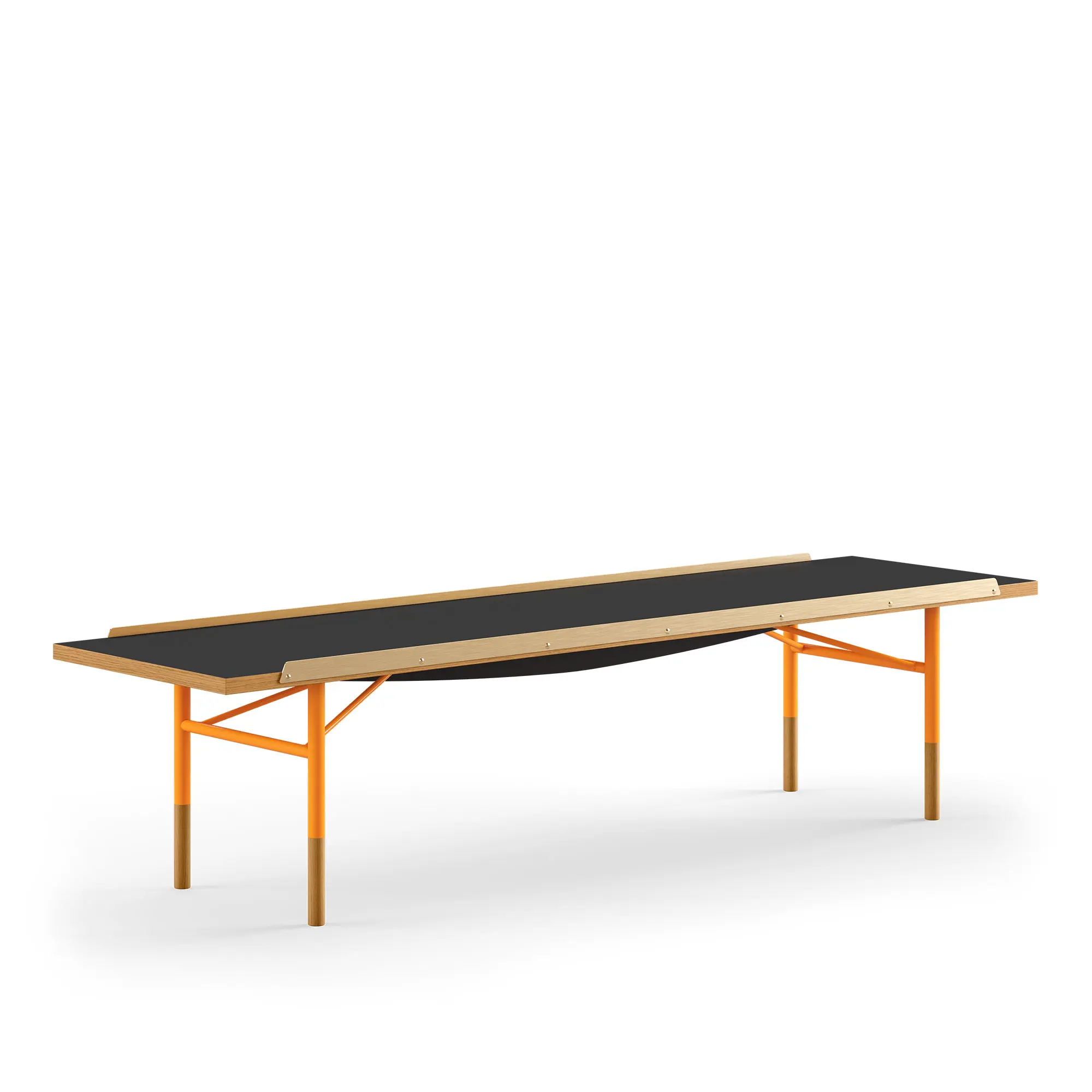Table Bench bänk Large med mässingskanter