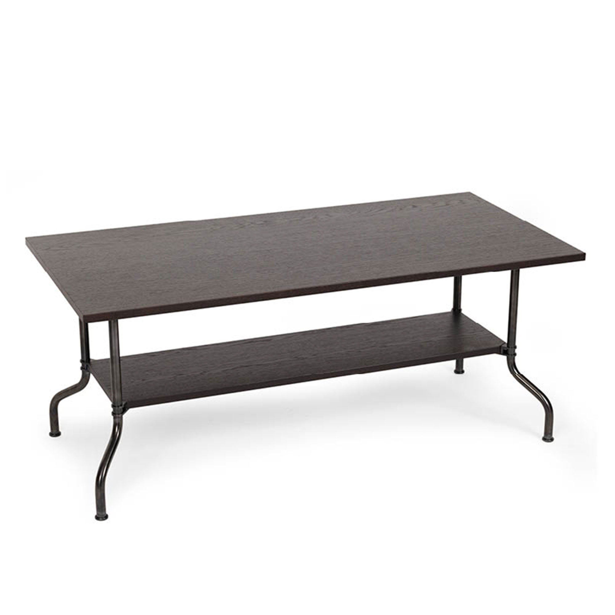 Källemo - Sven Bord Rektangulärt Höjd 50cm, Laserad ask Nr. 11 Blå, Kopparbehandlat stålstativ - Soffbord - Mats Theselius - Blå - Metall/Trä