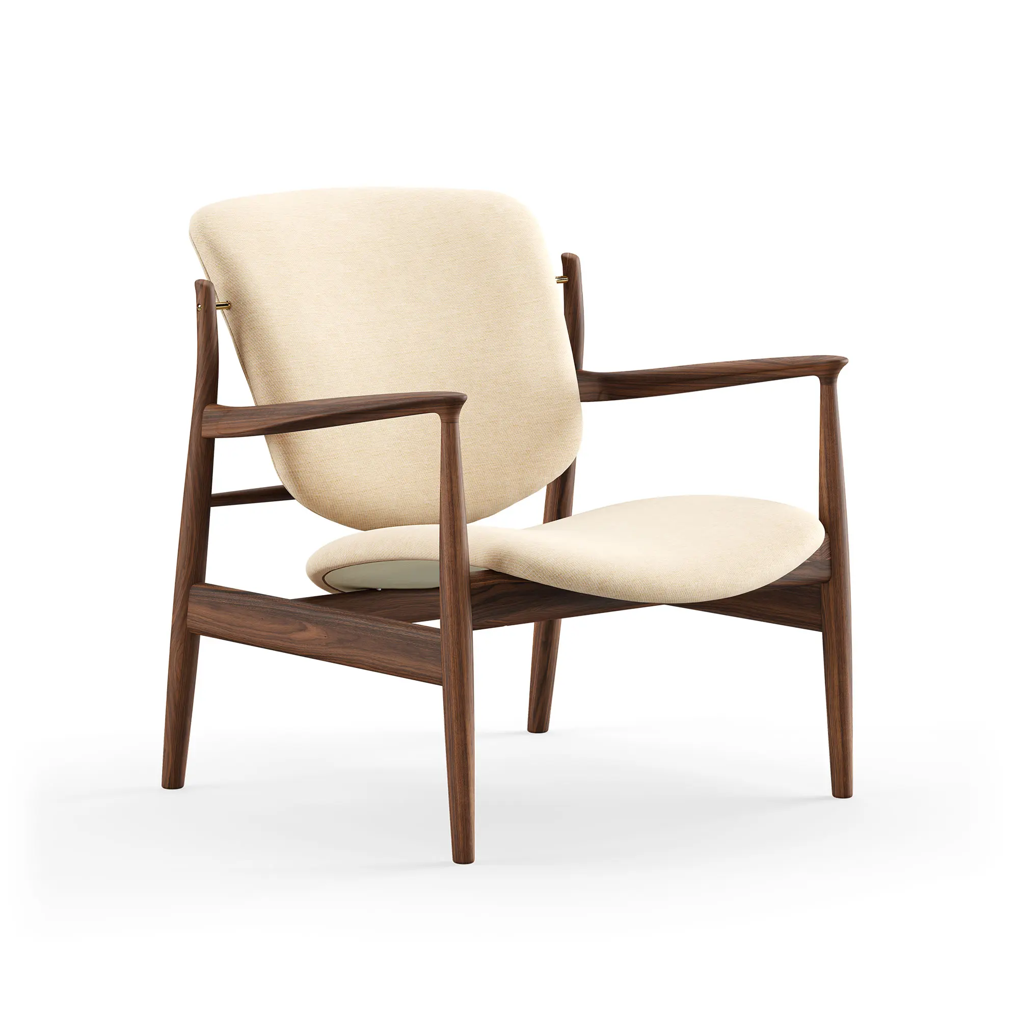 France fåtölj Walnut