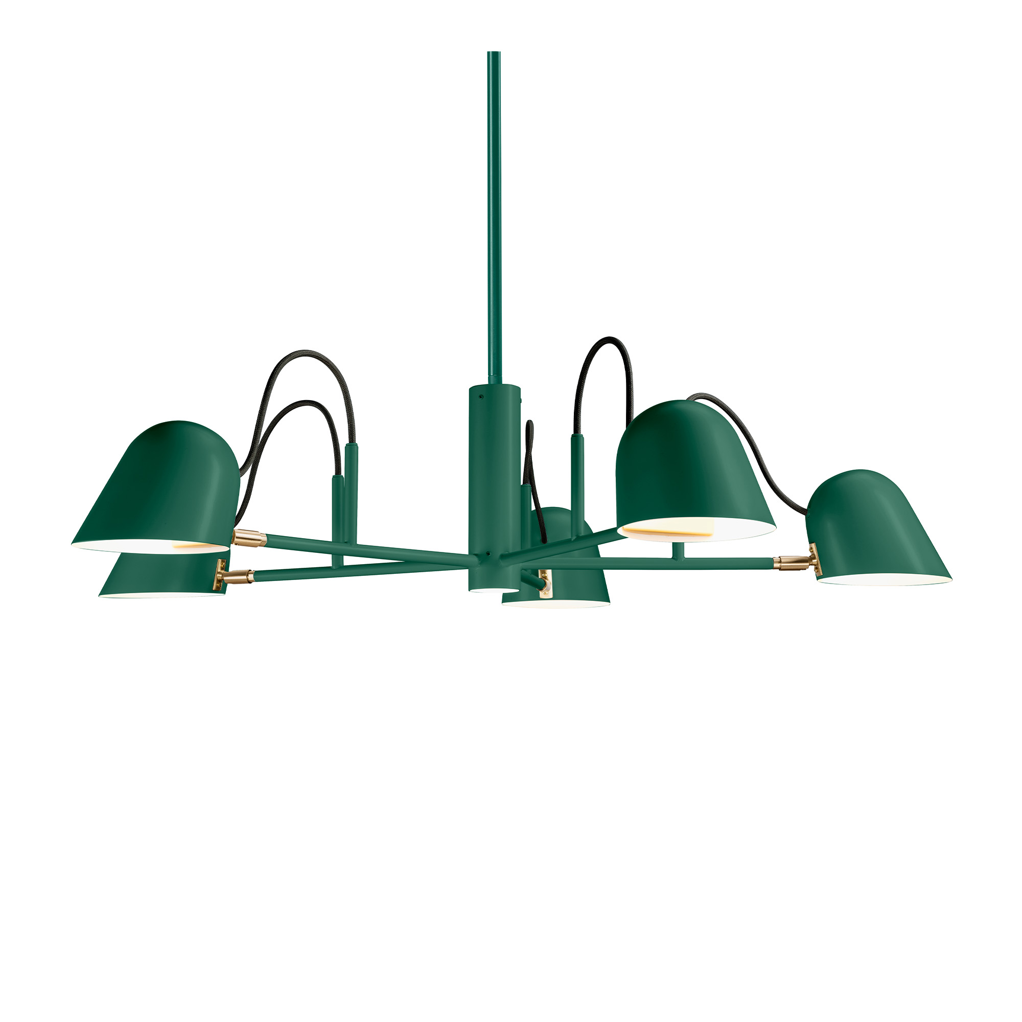 Örsjö Belysning - Streck Taklampa 5, Tallgrön - Takkronor - Joel Karlsson - Grön