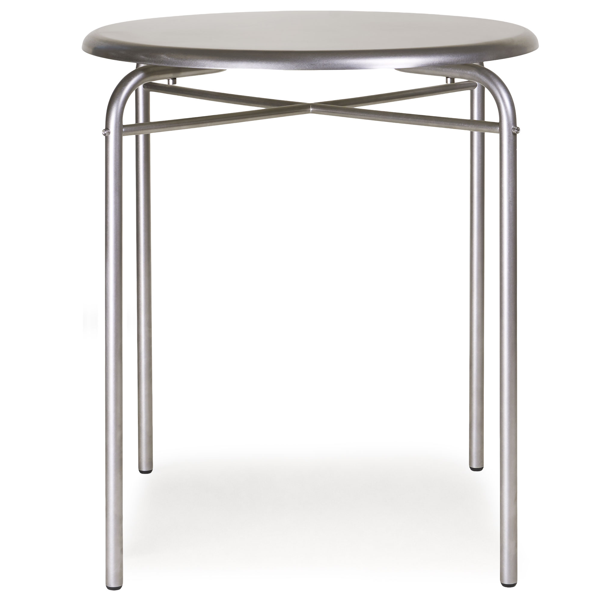 Frama - Petit Rond matbord 65 cm stainless steel - Matbord - Troels Grum-Schwensen - Silver - Metall