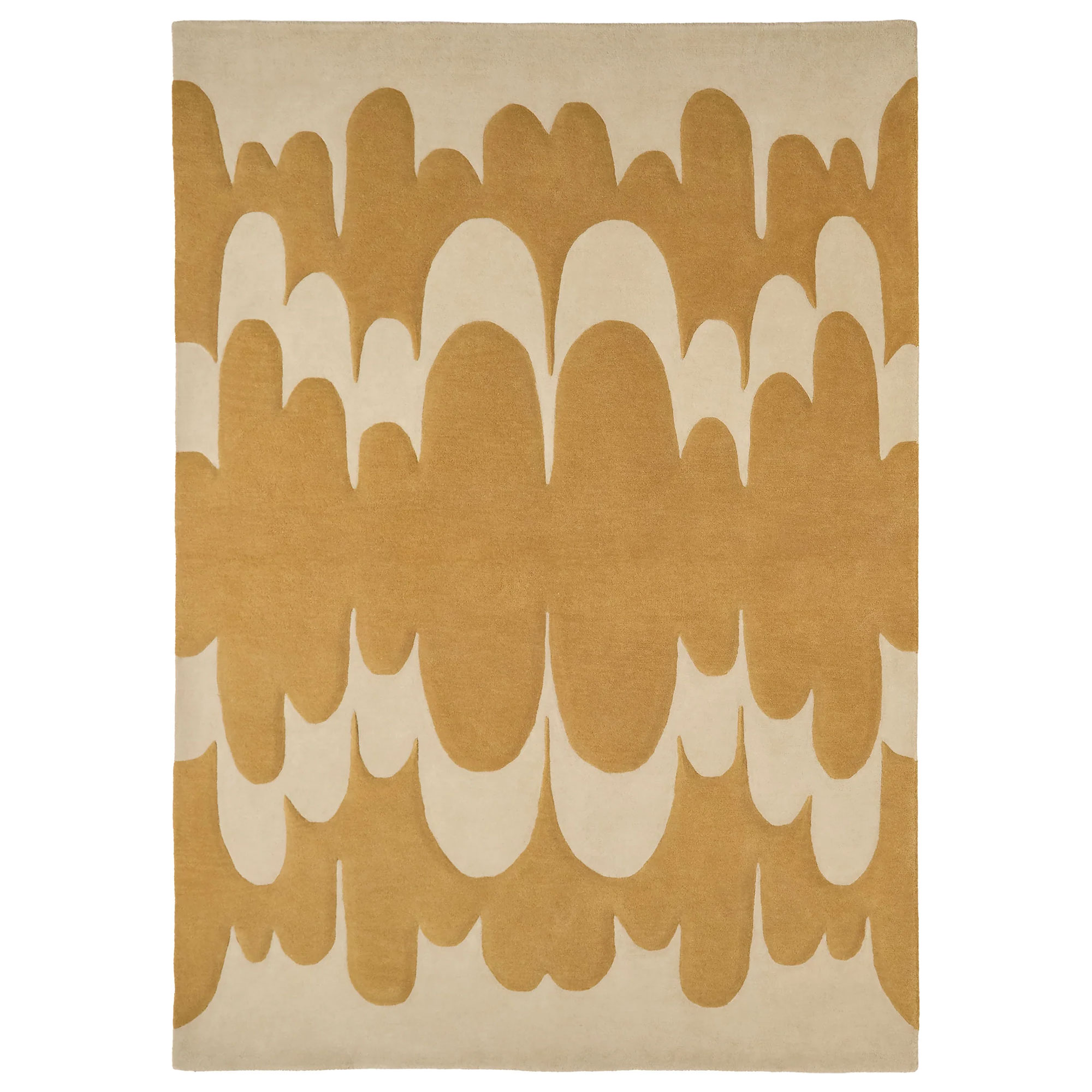 Nanimarquina - LUCIA EAMES ECHO OCHRE 250x350 CM - Ullmattor - Lucia Eames - Gul - Ull