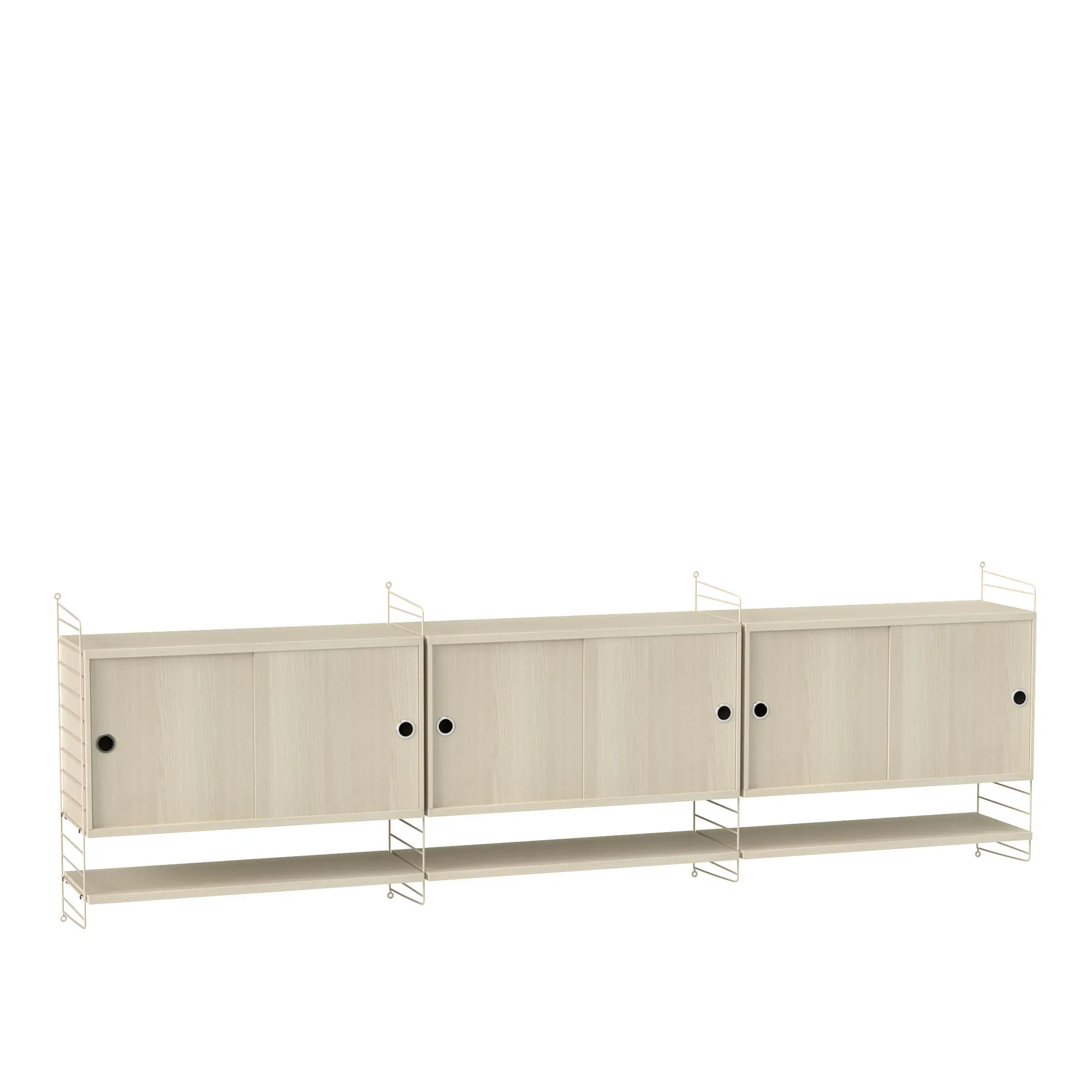 Vardagsrum Hyllsystem F Ask / Beige