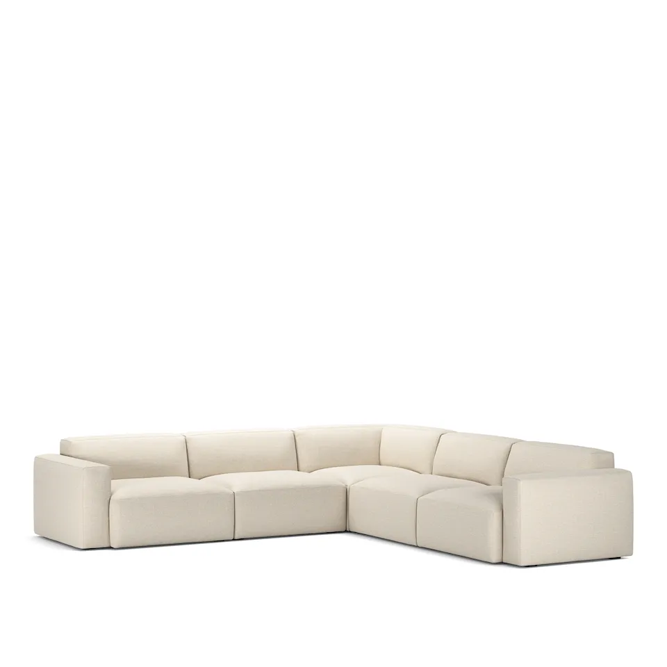 Brick 5-Seater Corner Lario 38 Removable Upholstery