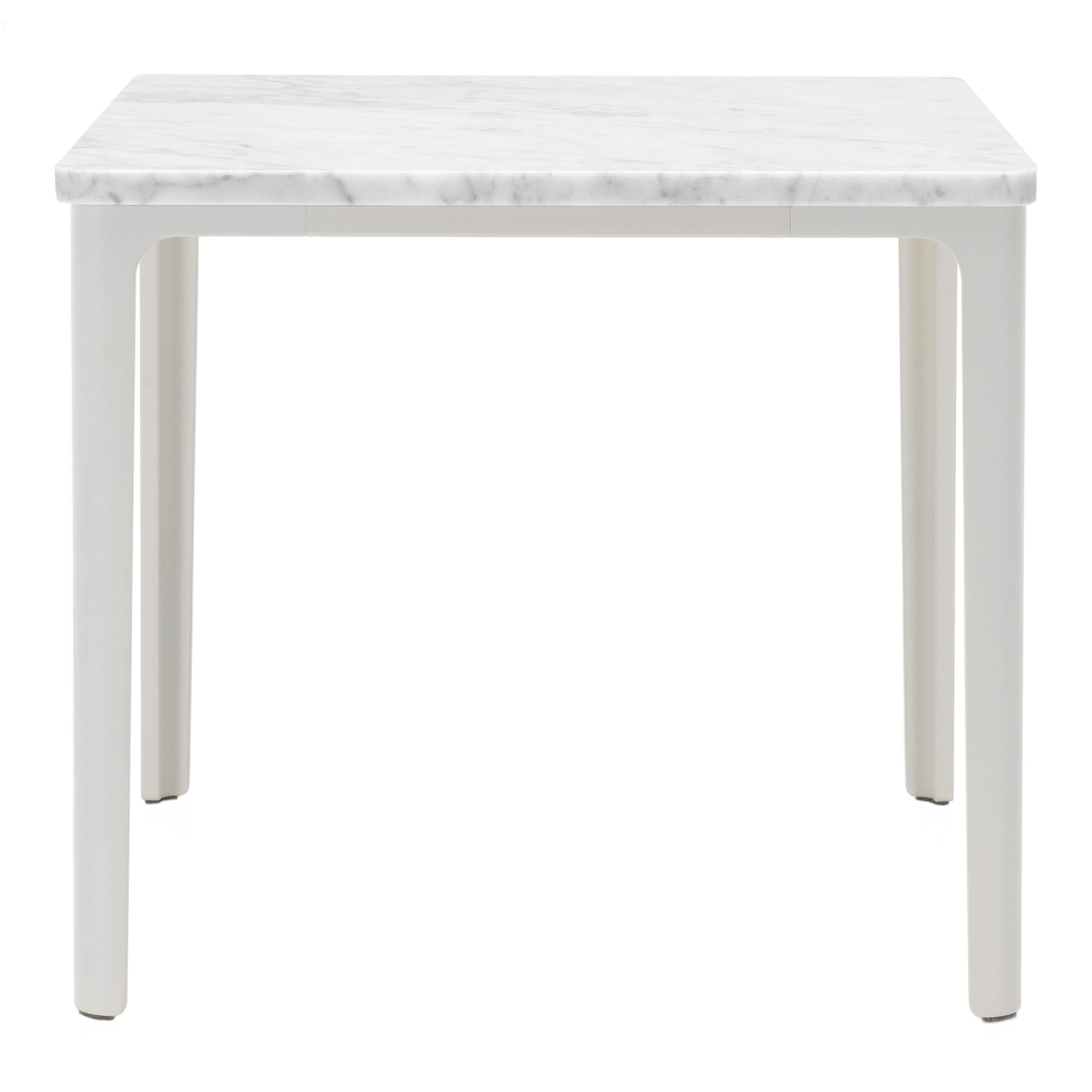 Vitra - Plate Table 41x41 cm Marble/White - Soffbord - Jasper Morrison - Vit - Metall