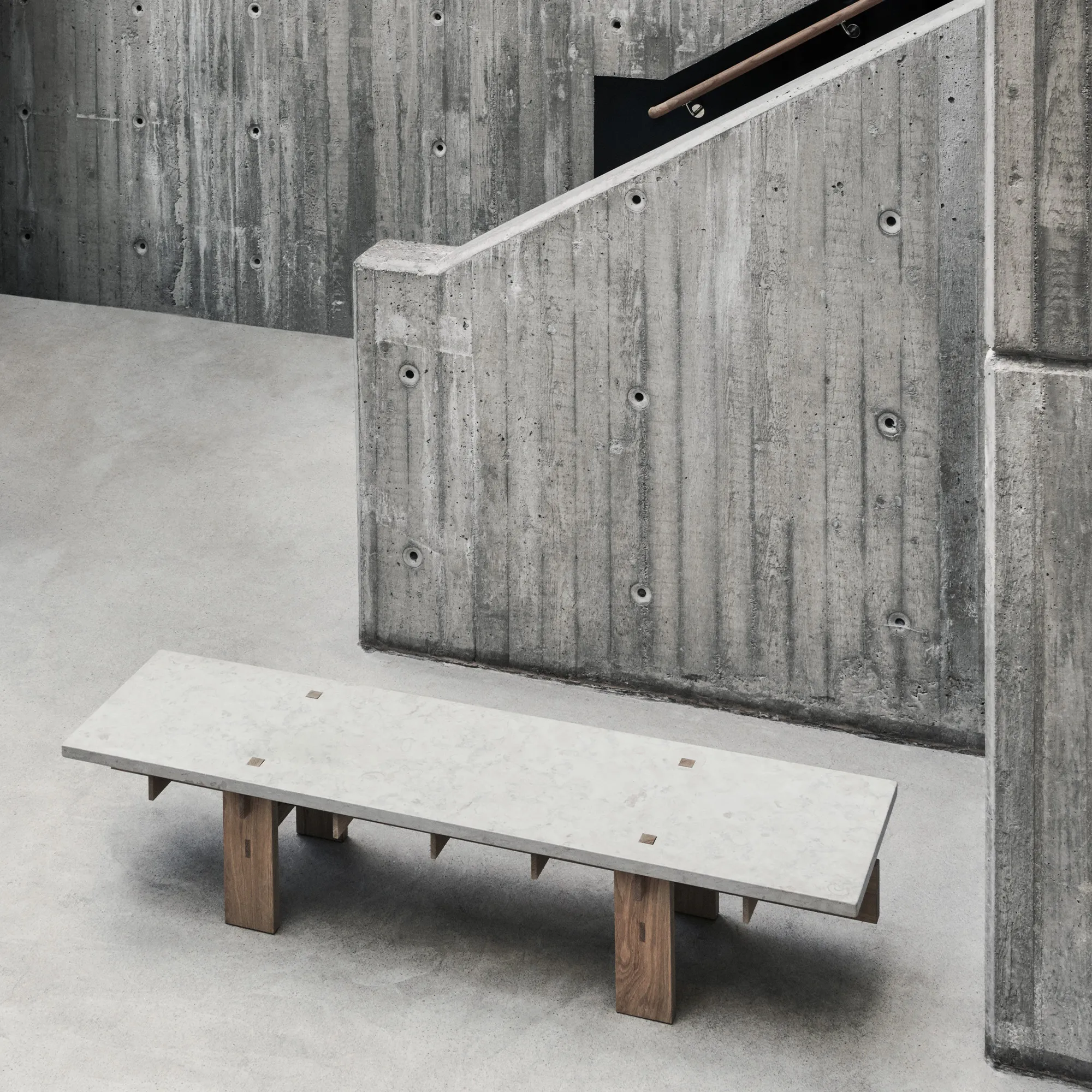 Soffbord V.Lf.02 160 cm - Ek/Kalksten