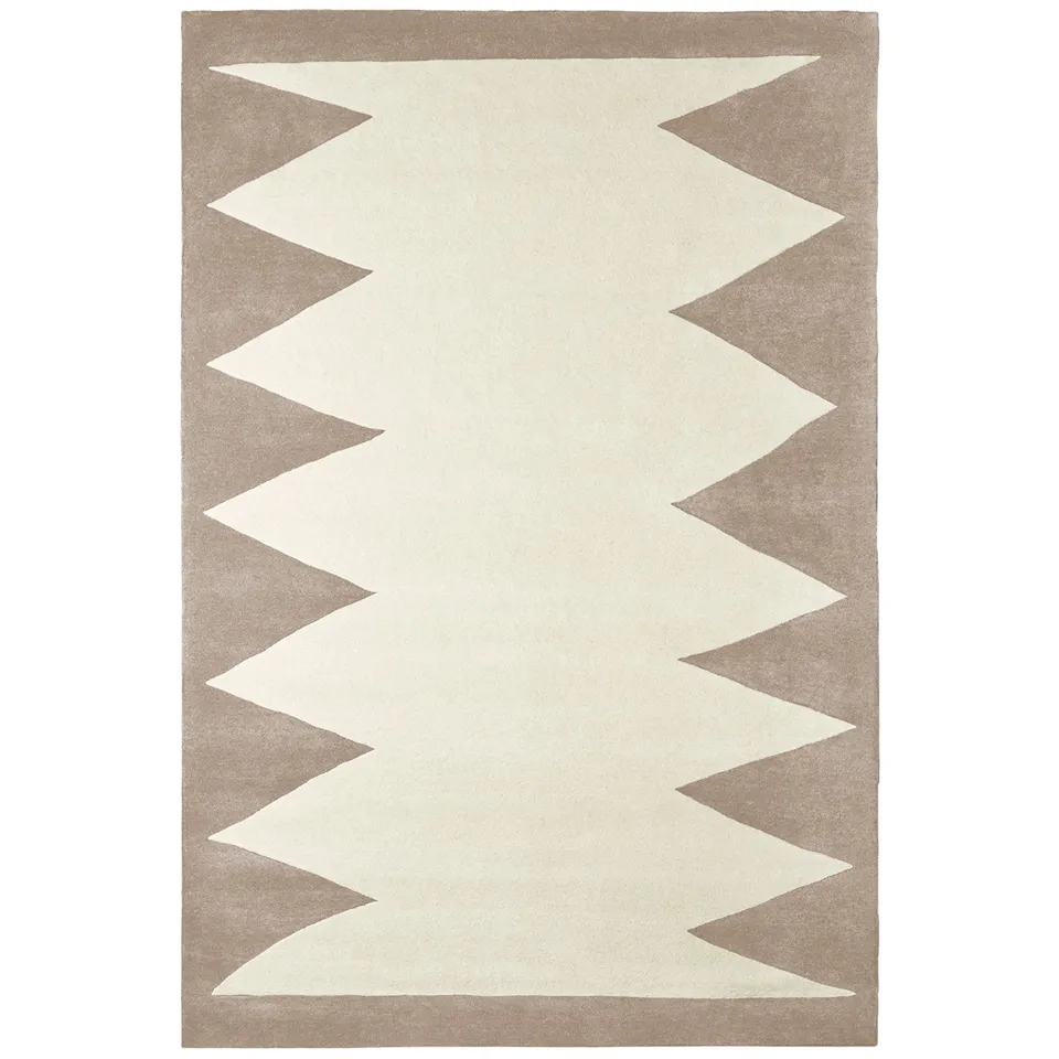 Zig Zag White / Beige 300x400 cm