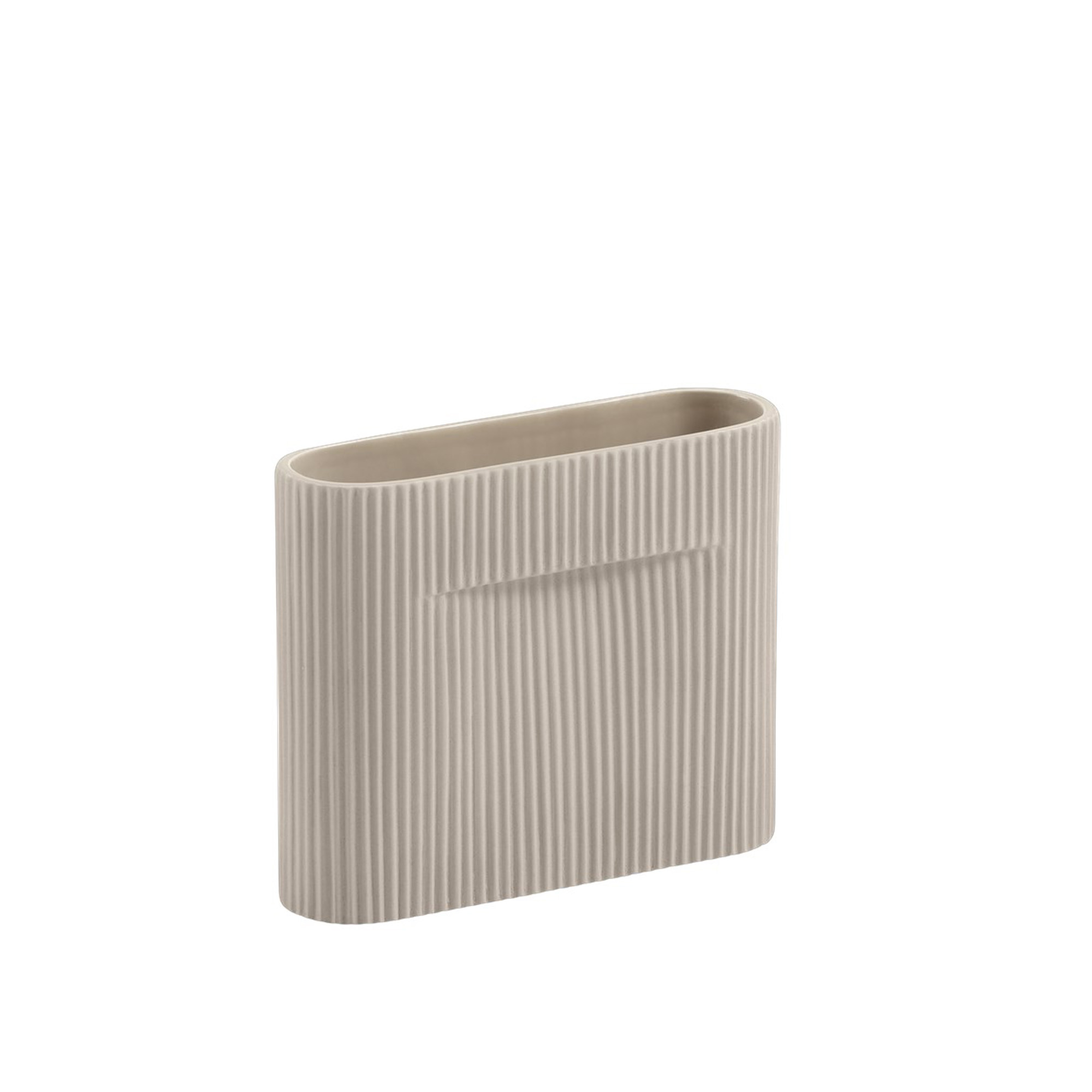 Muuto - Ridge Vase Beige 16,5 cm - Krukor & vaser - Anderssen & Voll - Beige