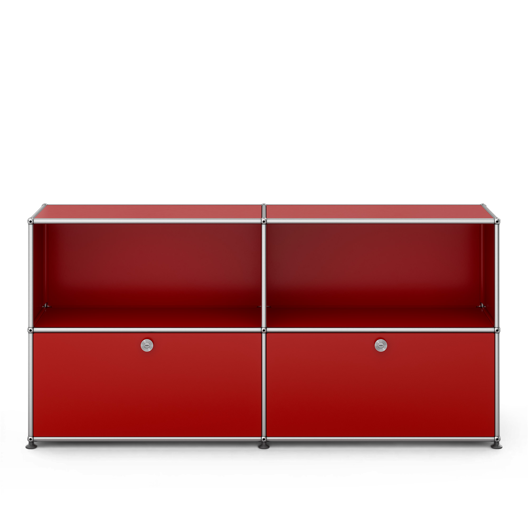 USM - USM Haller Sideboard C2 USM Ruby Red - Sk&auml;nkar och sideboards - Fritz Haller & Paul Sch&auml;rer - R&ouml;d - Metall