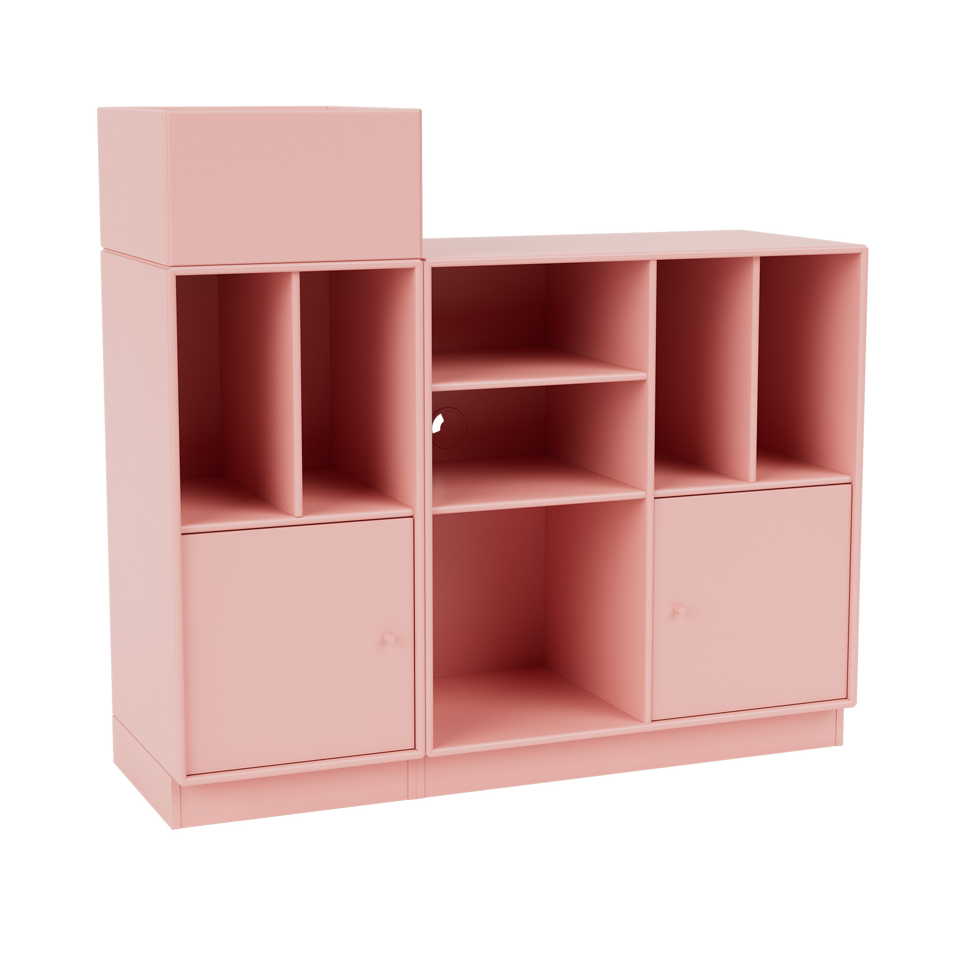 montana - spin iii vinyl storage, 07-plinth 7 cm, 167 ruby - skåp och vitrinskåp - peter j. lassen - rosa - mdf