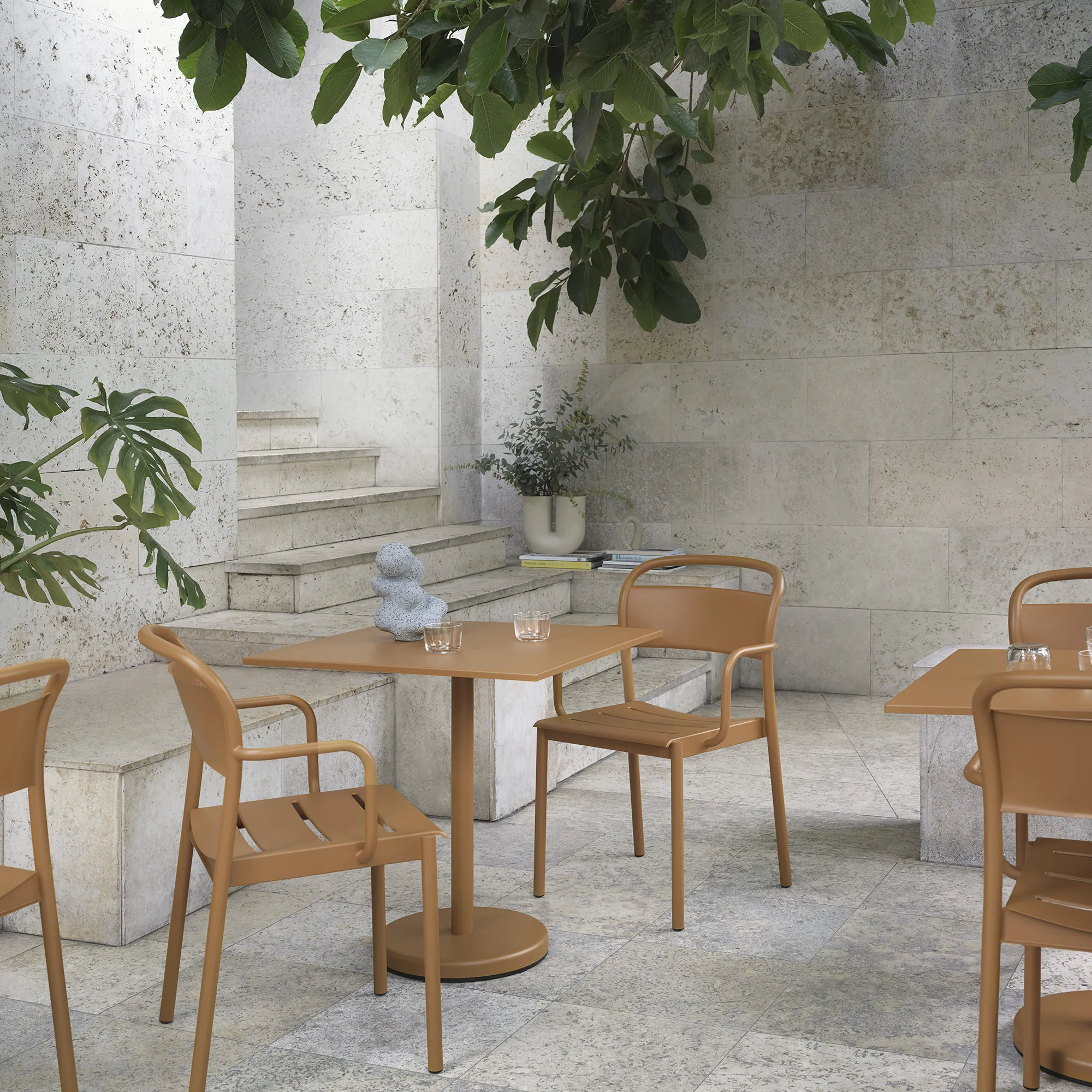 Linear Steel Armchair