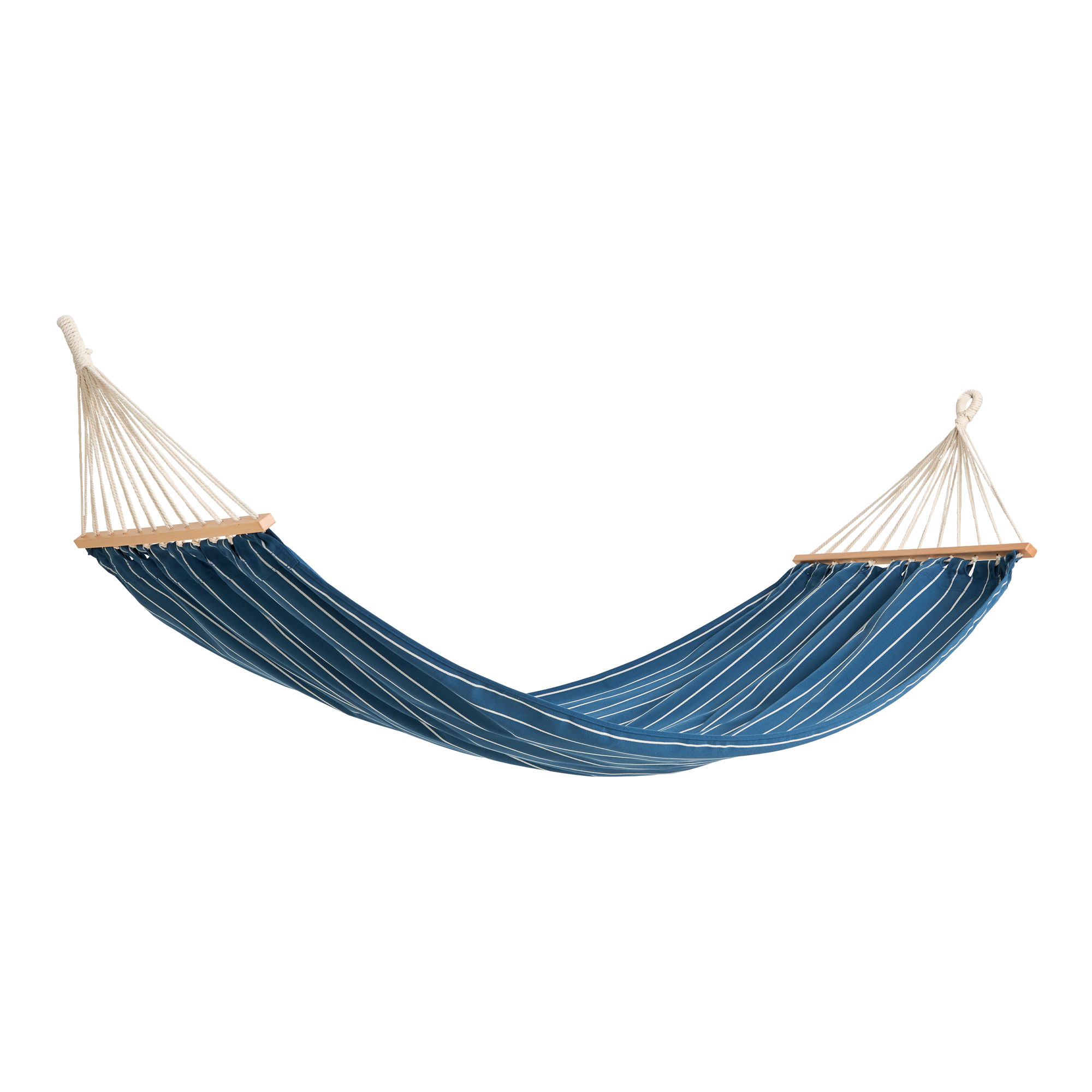 HAY - Outdoor Market Hammock blue with beige stripe - Hängmattor - Jasper Morrison - Blå - Plast | Utemöbler - Loungemöbler - Hängmattor | Möbelexperten