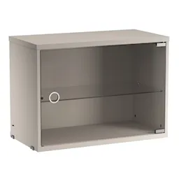 Skab med glaslåge 58 cm