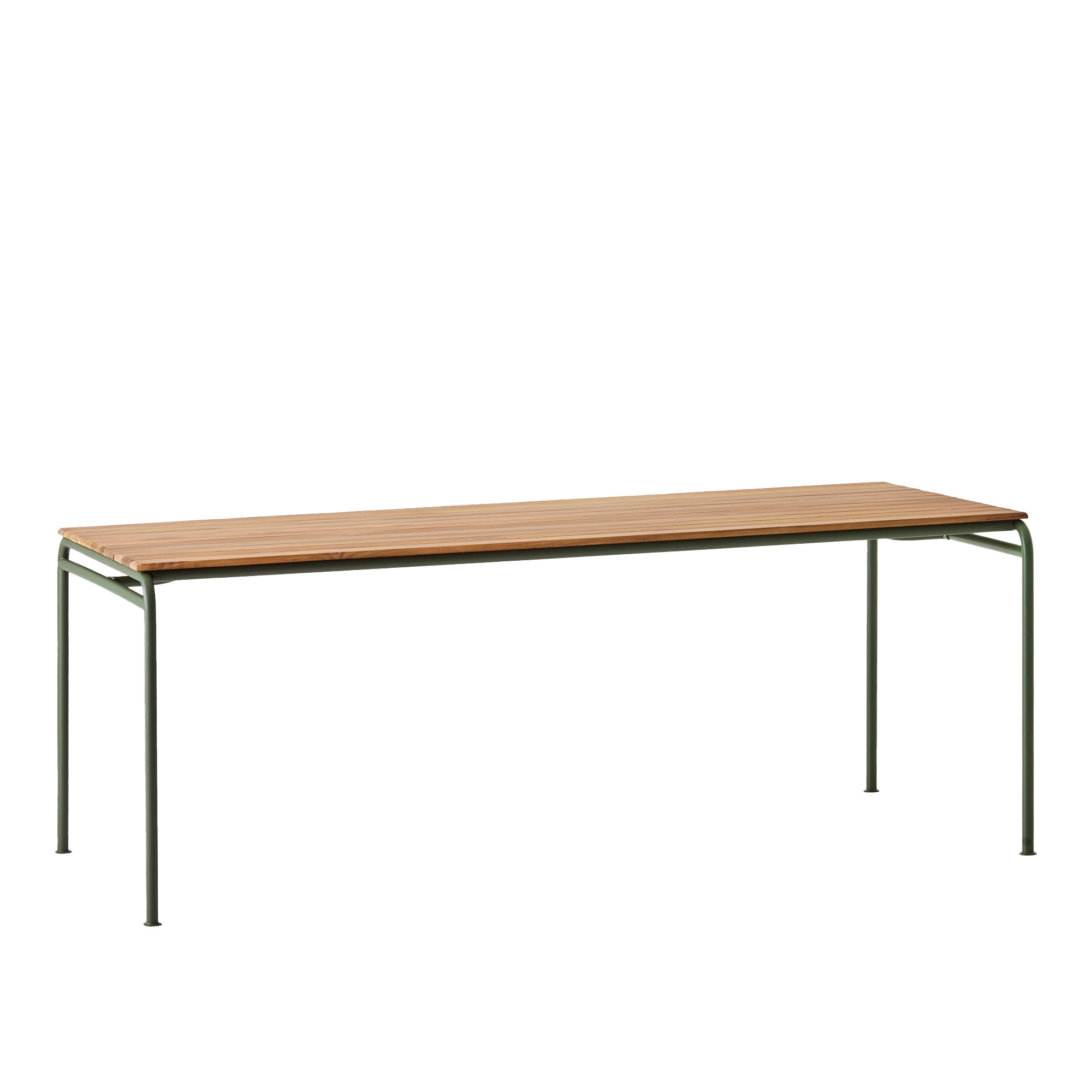 huseby - kallio outdoor dining table green - matbord utomhus - sami kallio - grön - metall/trä