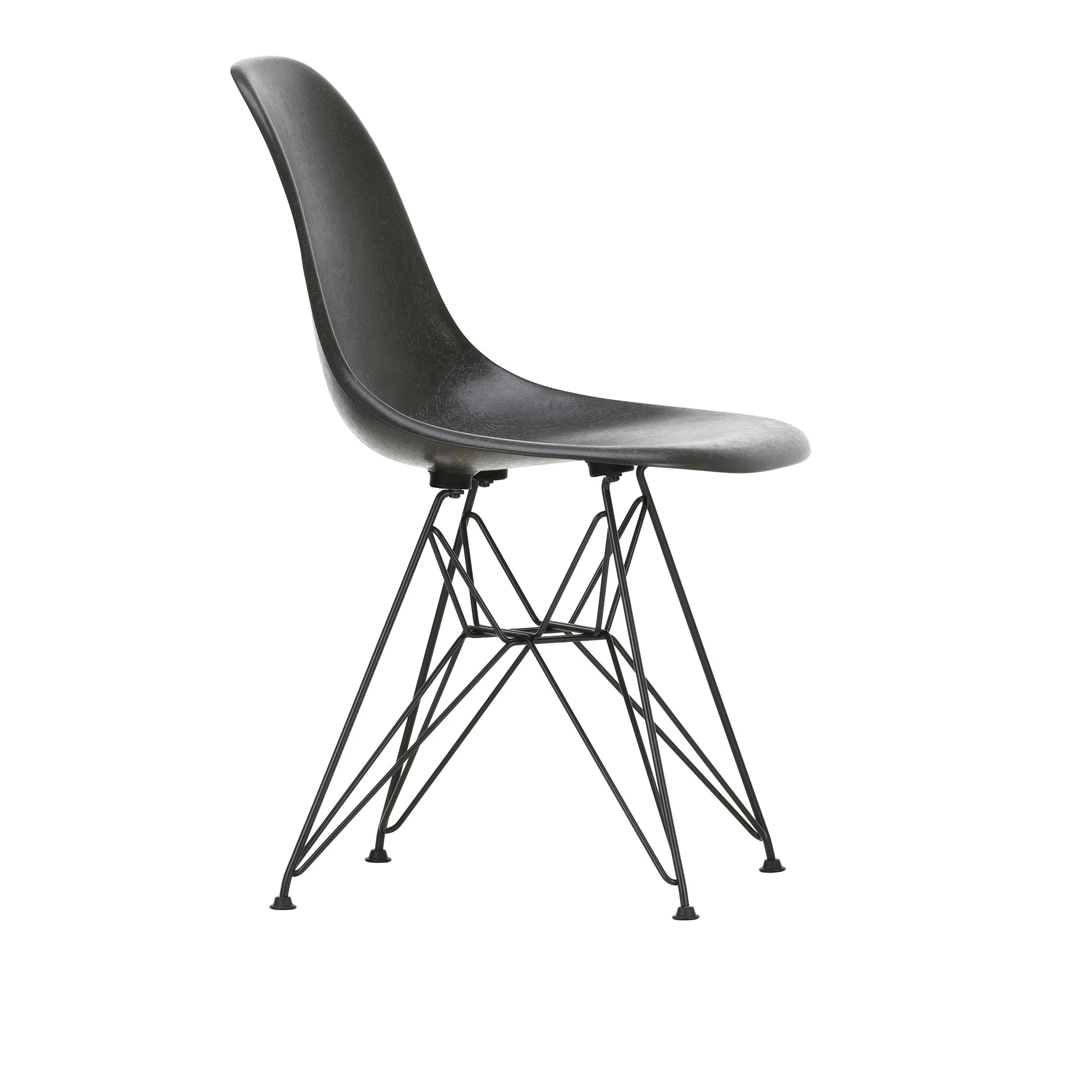 Eames Fiberglass Chair DSR stol Basic Dark