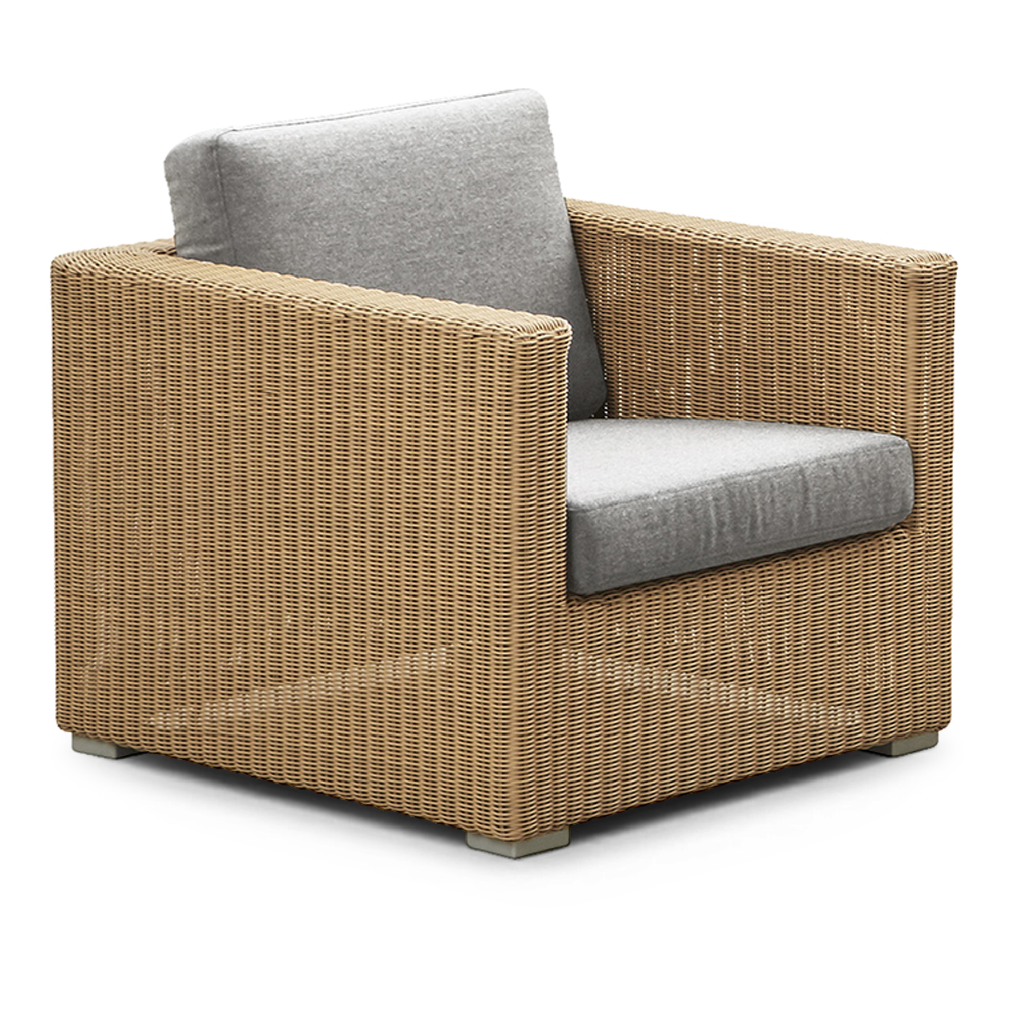 Cane-Line - Chester lounge chair – Natural, Cane-line Weave - Fåtöljer utomhus - Beige | Utemöbler - Loungemöbler - Fåtöljer Utomhus | Möbelexperten
