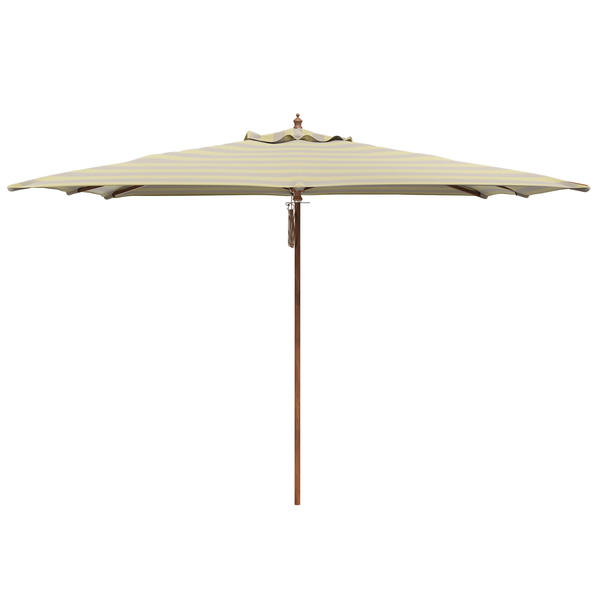 Fritz Hansen - Messina Lemon/Sand Stripe parasoll 300 x 300 cm - Parasoll - Skagerak Design Team | Utemöbler - Loungemöbler - Parasoll | Möbelexperten