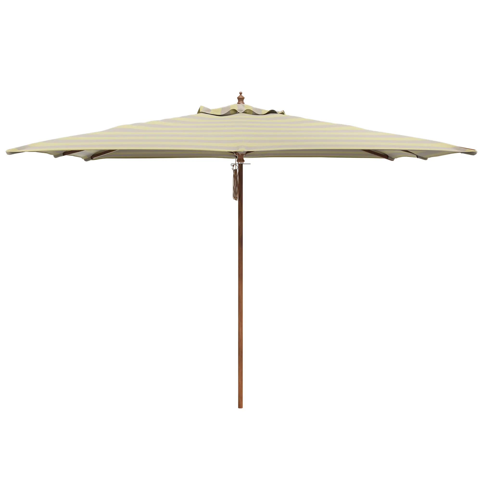 Messina Lemon/Sand Stripe parasoll 300 x 300 cm