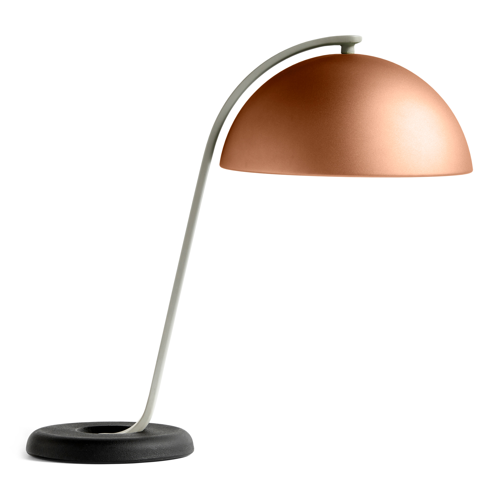 HAY - Cloche Mocca Anodised / Ash Grey Arm / Black Base - Bordslampor - Lars Beller Fjetland - Brun
