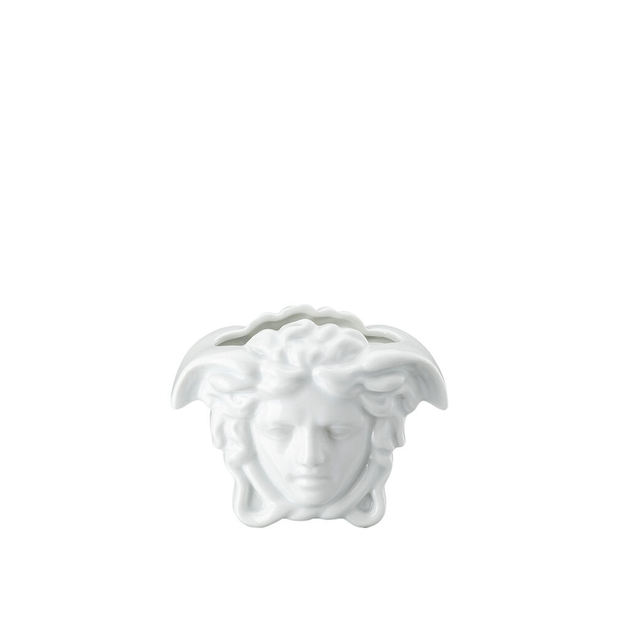 Versace - Medusa Grande Hvit, Vase 9 cm - Krukker & vaser - Hvit