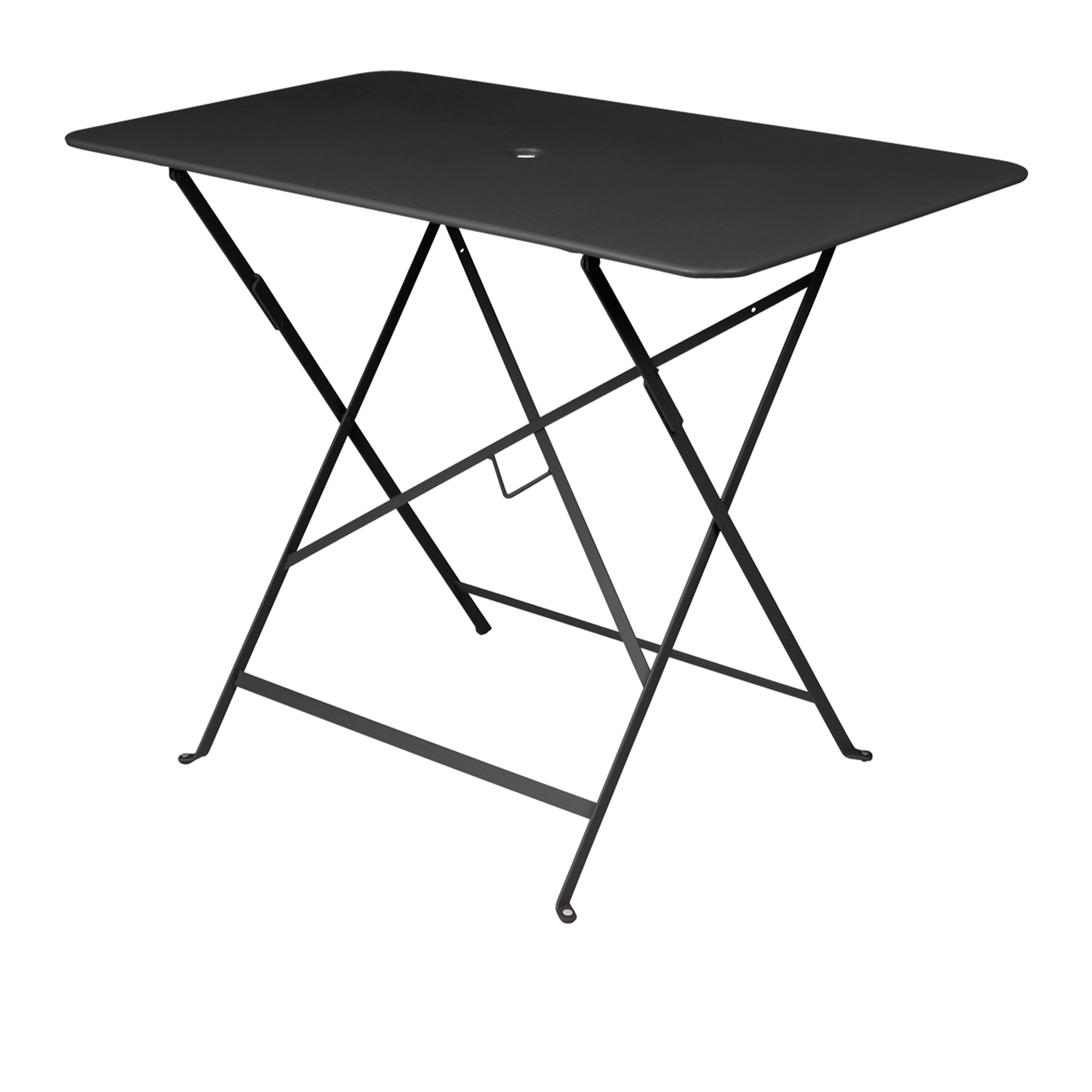 fermob - bistro table 97 x 57 cm, liquorice - balkong- och cafébord - svart - metall