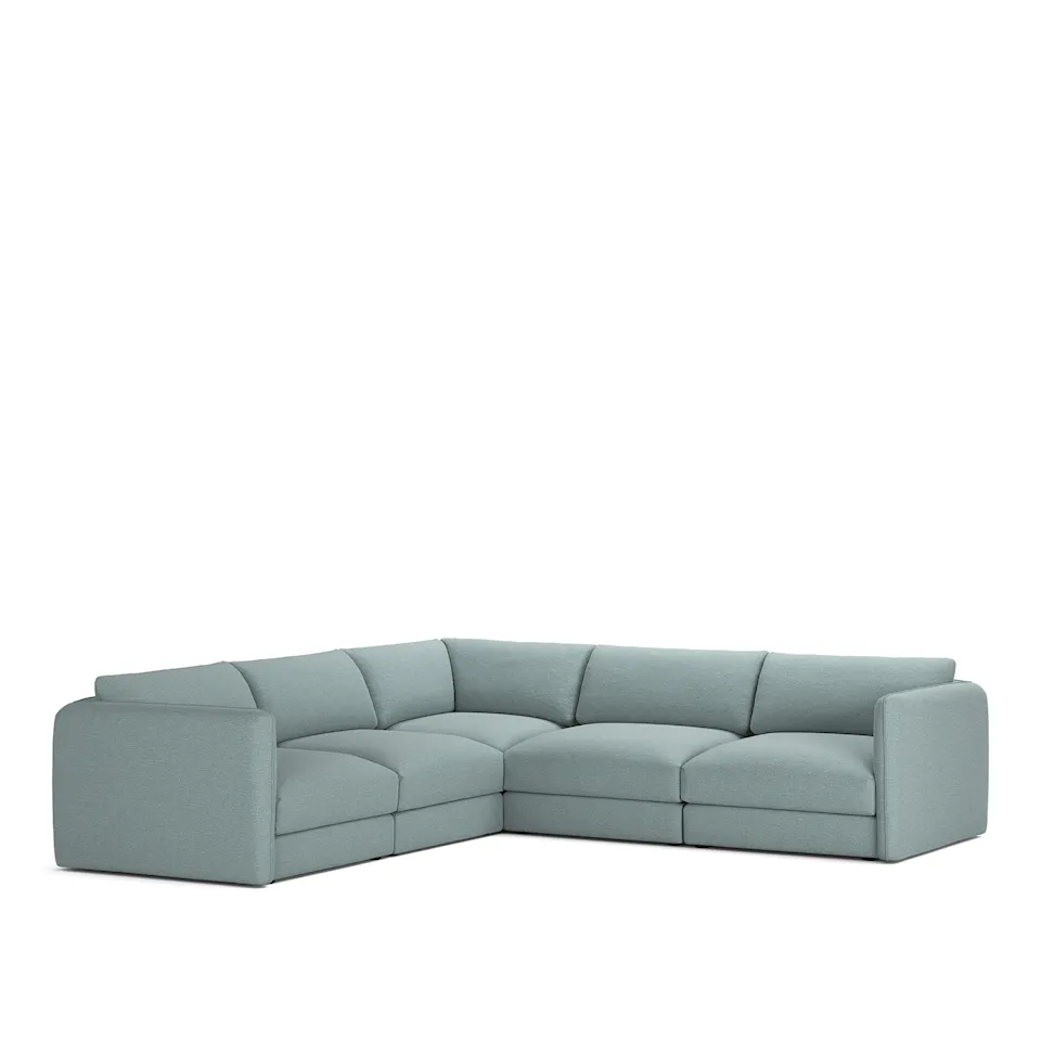 Pavarotti 5-Seater Corner, Fixed Cover, Cushion Variant 03, Lario 12