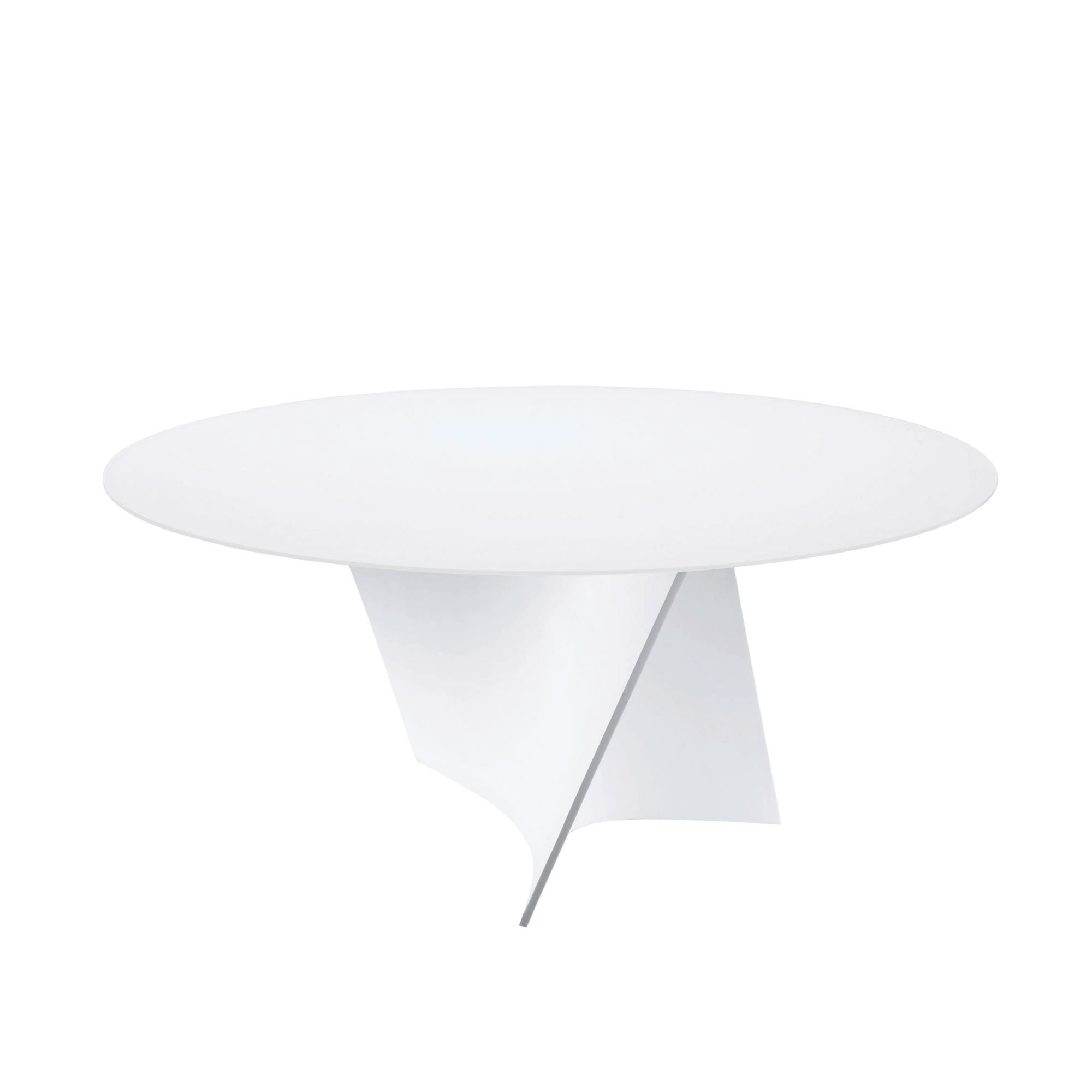 Zanotta - 2576 Elica 128x198, Bas: Vit, Skiva: Klart glas (12 mm), Höjd: 72,5 cm - Matbord - Prospero Rasulo - Transparent - Glas