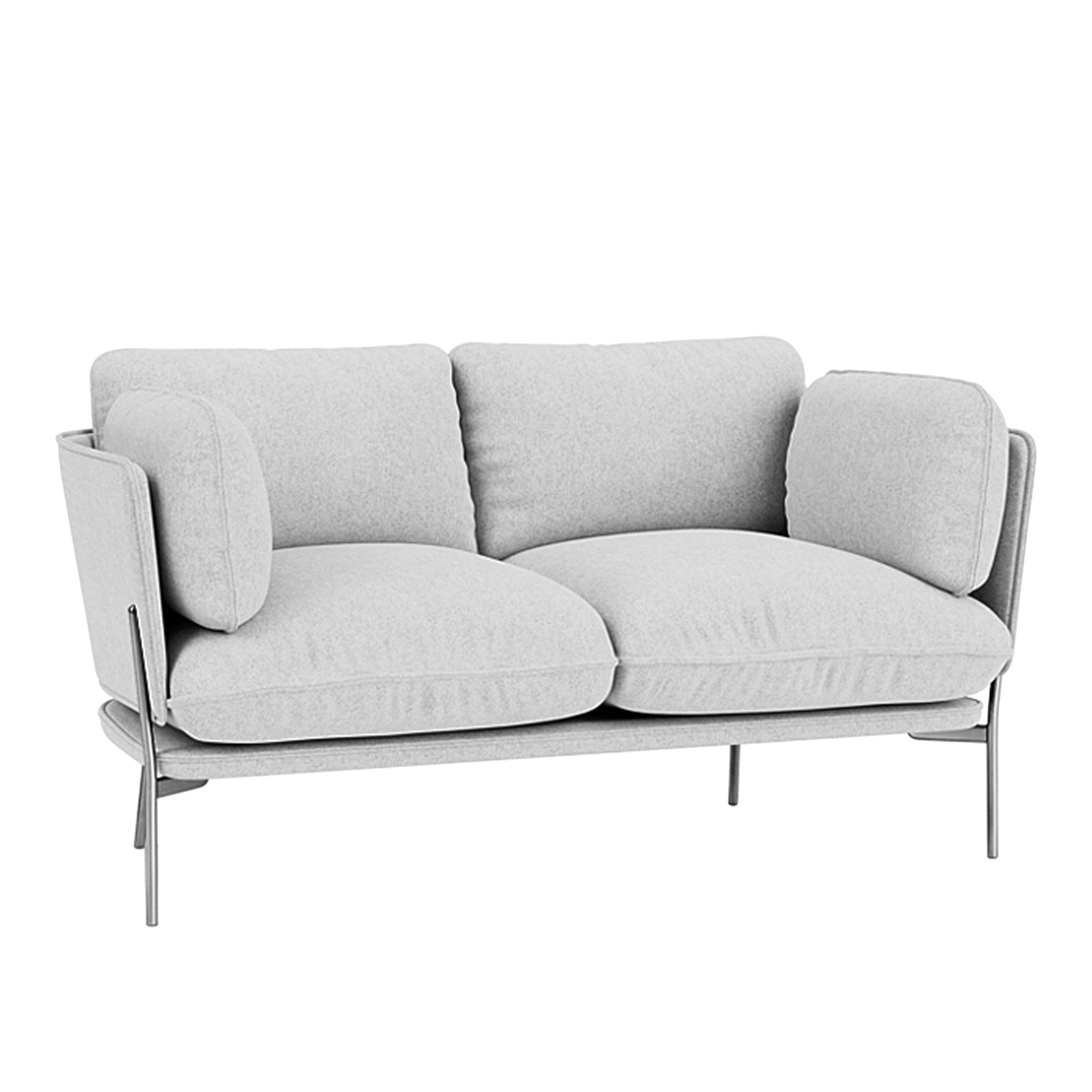 &Tradition - Cloud LN2 - Chrome - Fabric cat.2 - Hallingdal 65 116 - Soffor - Luca Nichetto